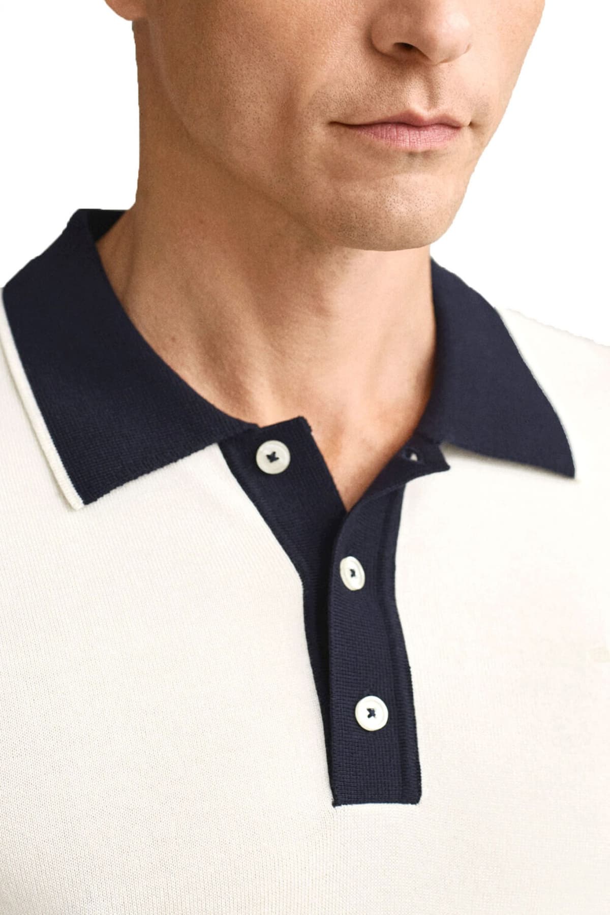 Men's Polo Shirts Gant Ecru
