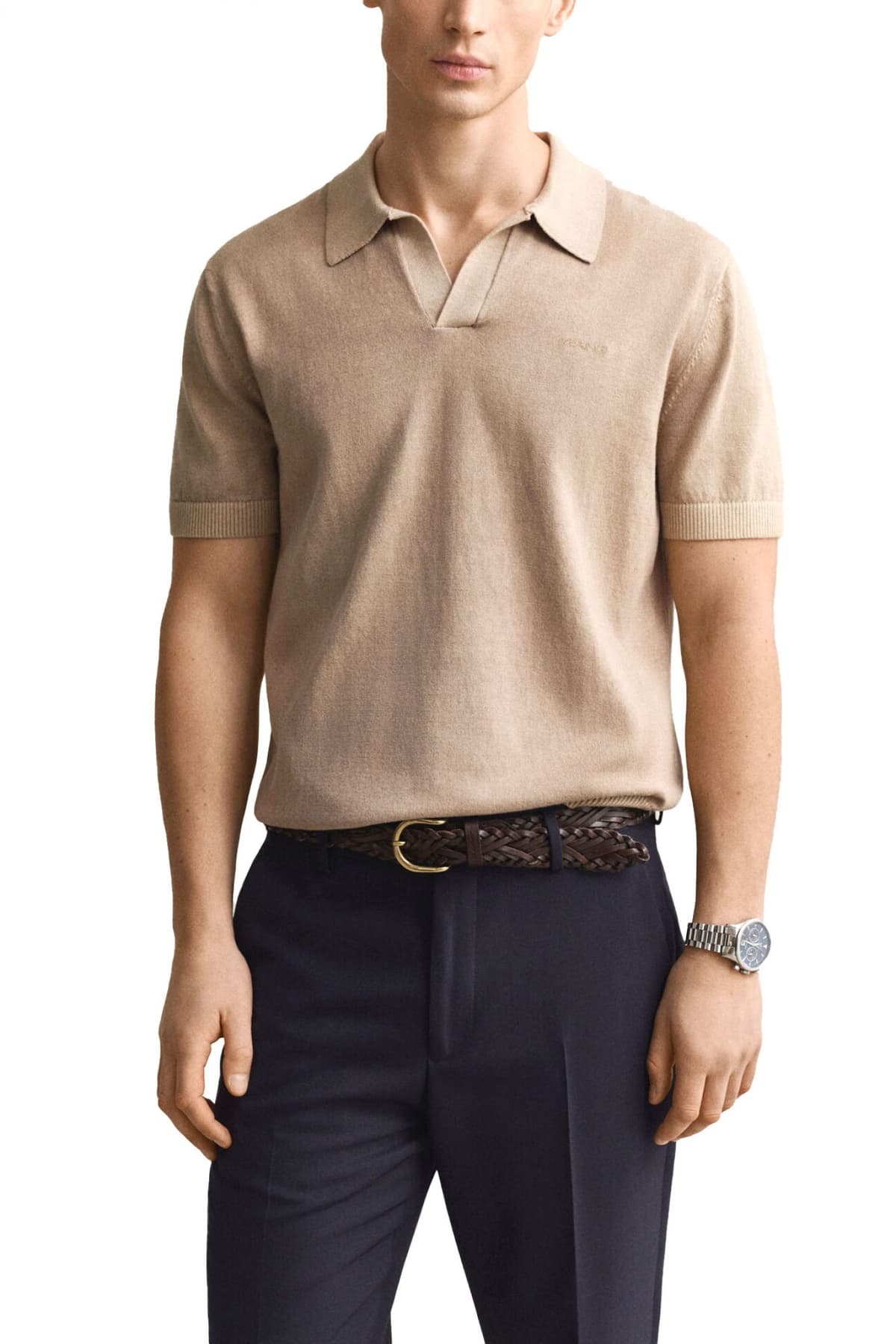 Men's Polo Shirts Gant Beige