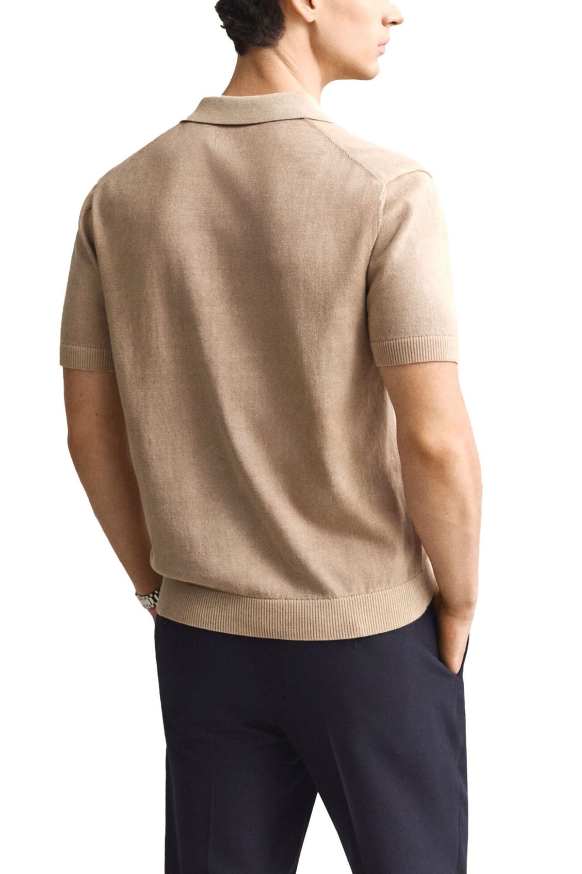 Men's Polo Shirts Gant Beige