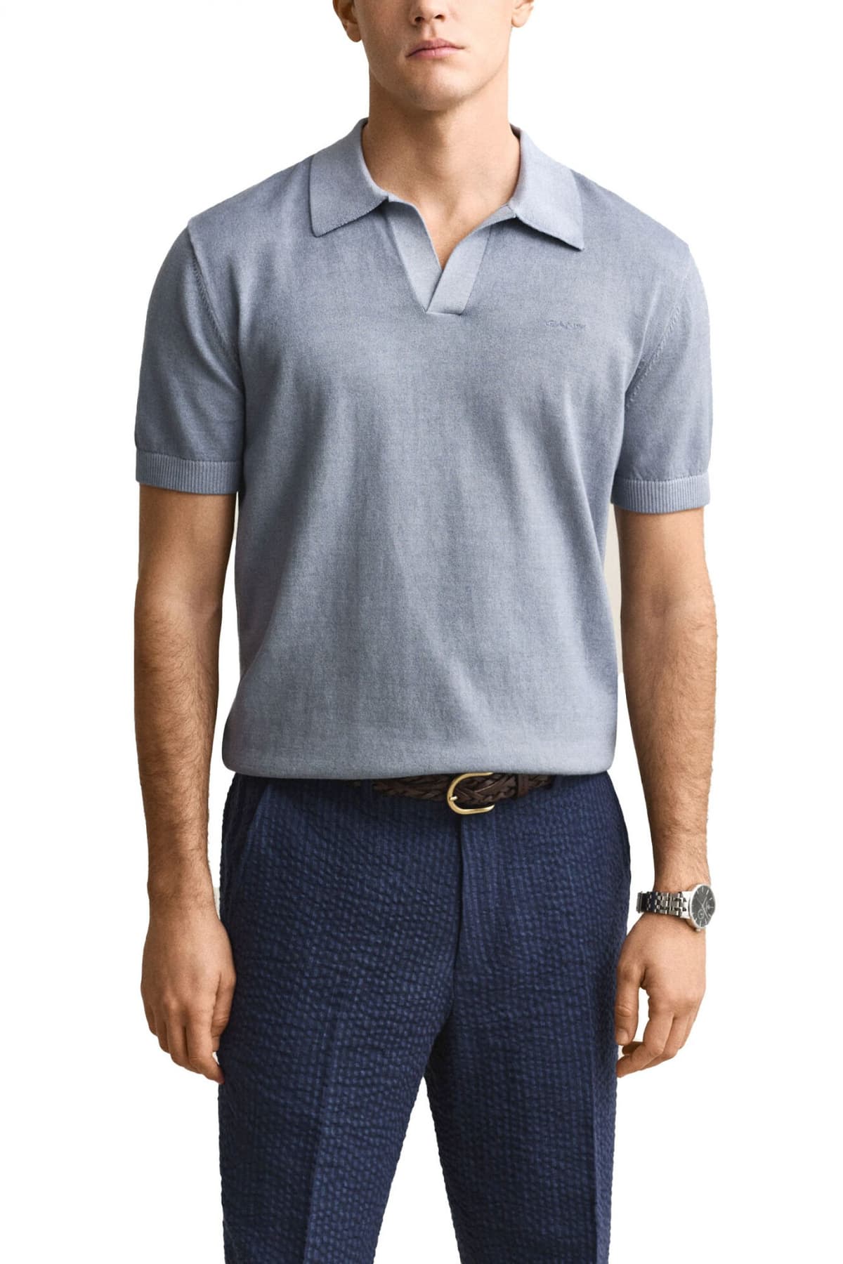 Men's Polo Shirts Gant Blue