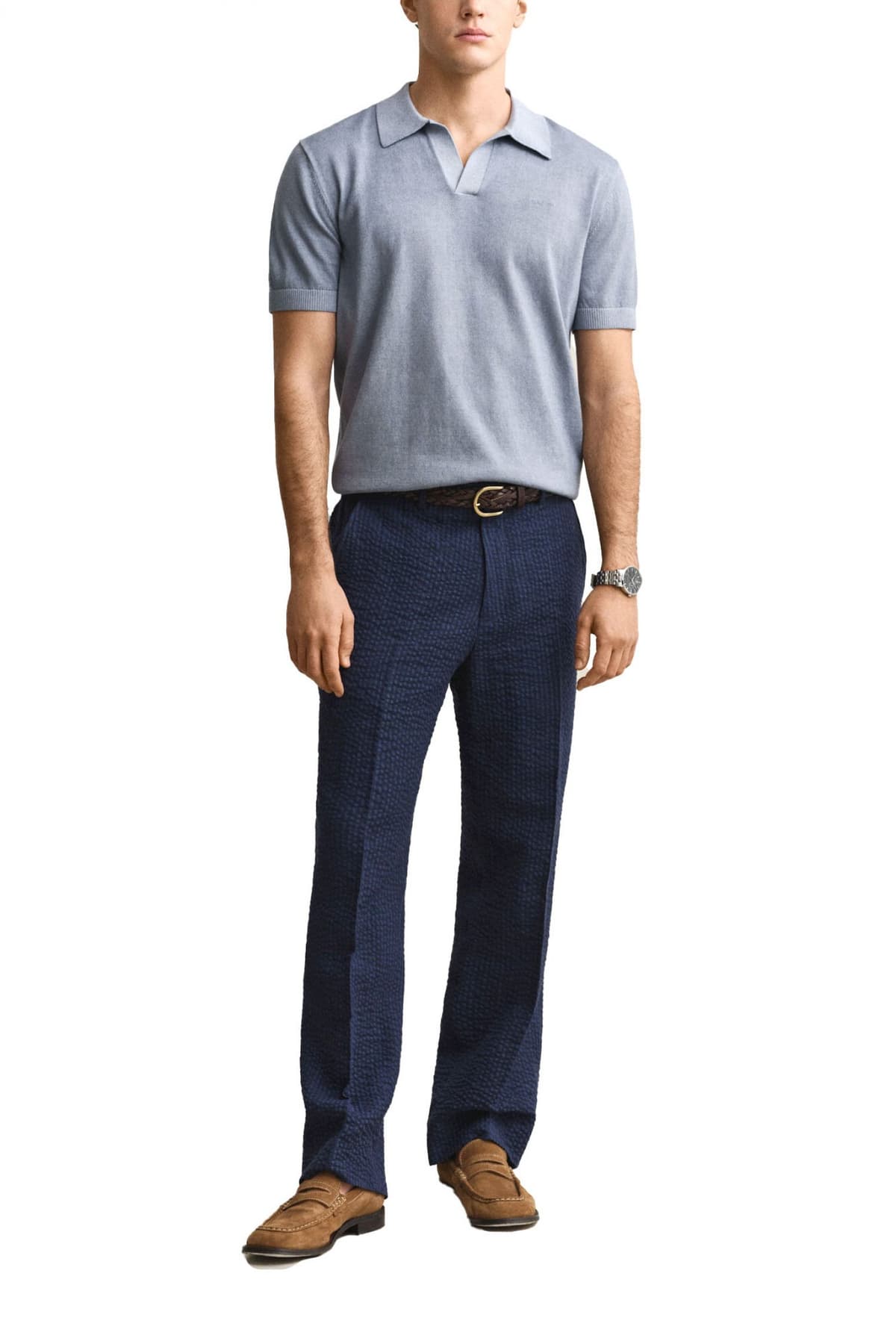 Men's Polo Shirts Gant Blue