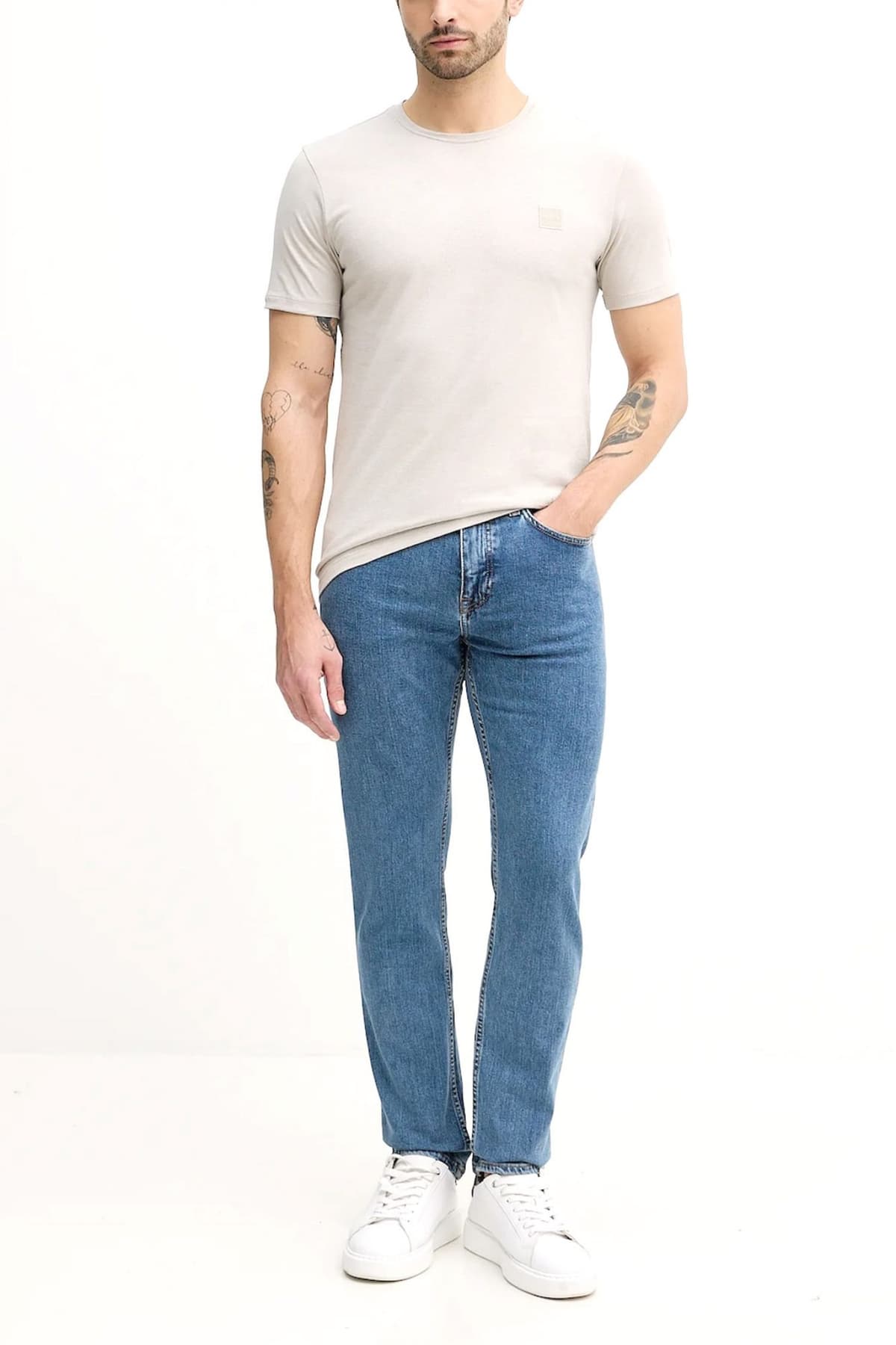 Men's T-Shirts Boss Beige