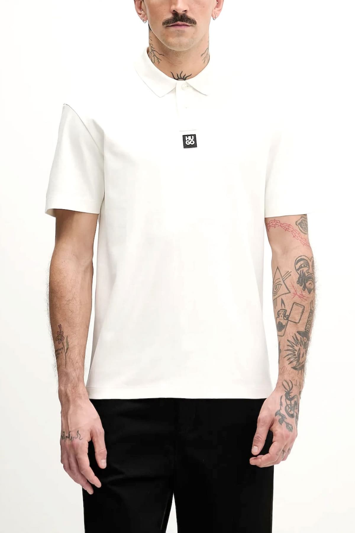 Men's Polo Shirts Hugo Ecru