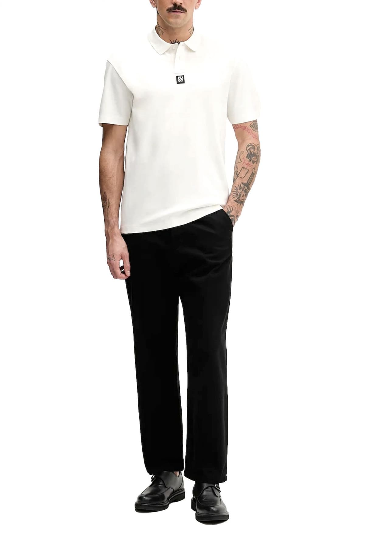 Men's Polo Shirts Hugo Ecru