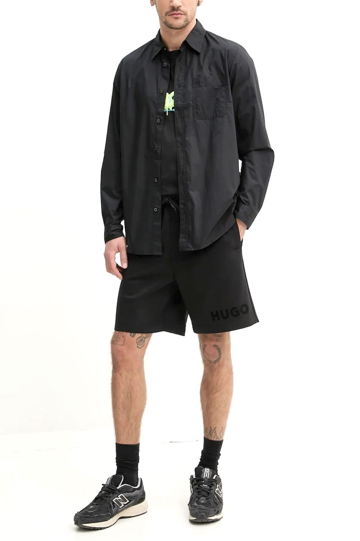 Men's Shorts Hugo Black