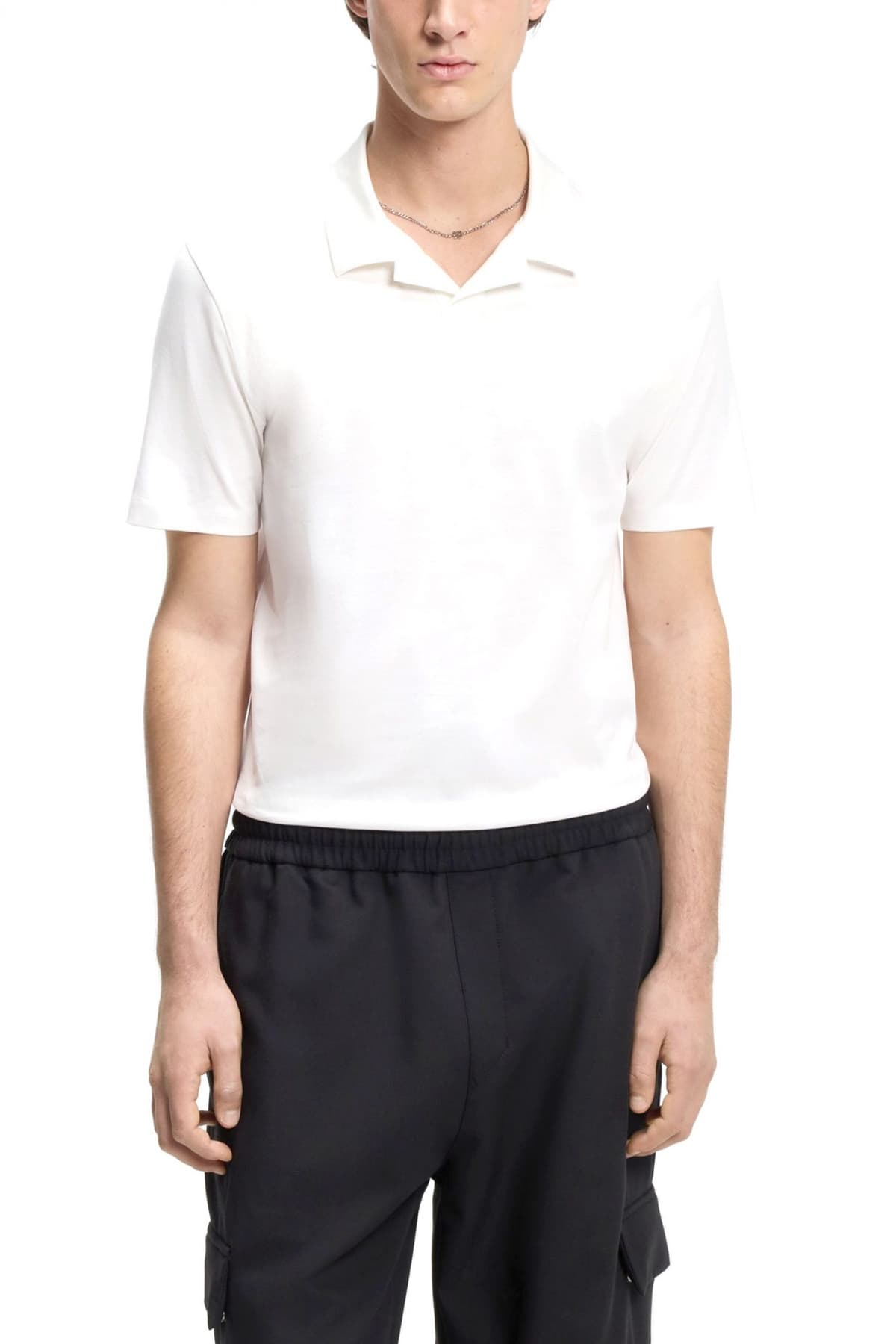 Men's Polo Shirts Hugo White
