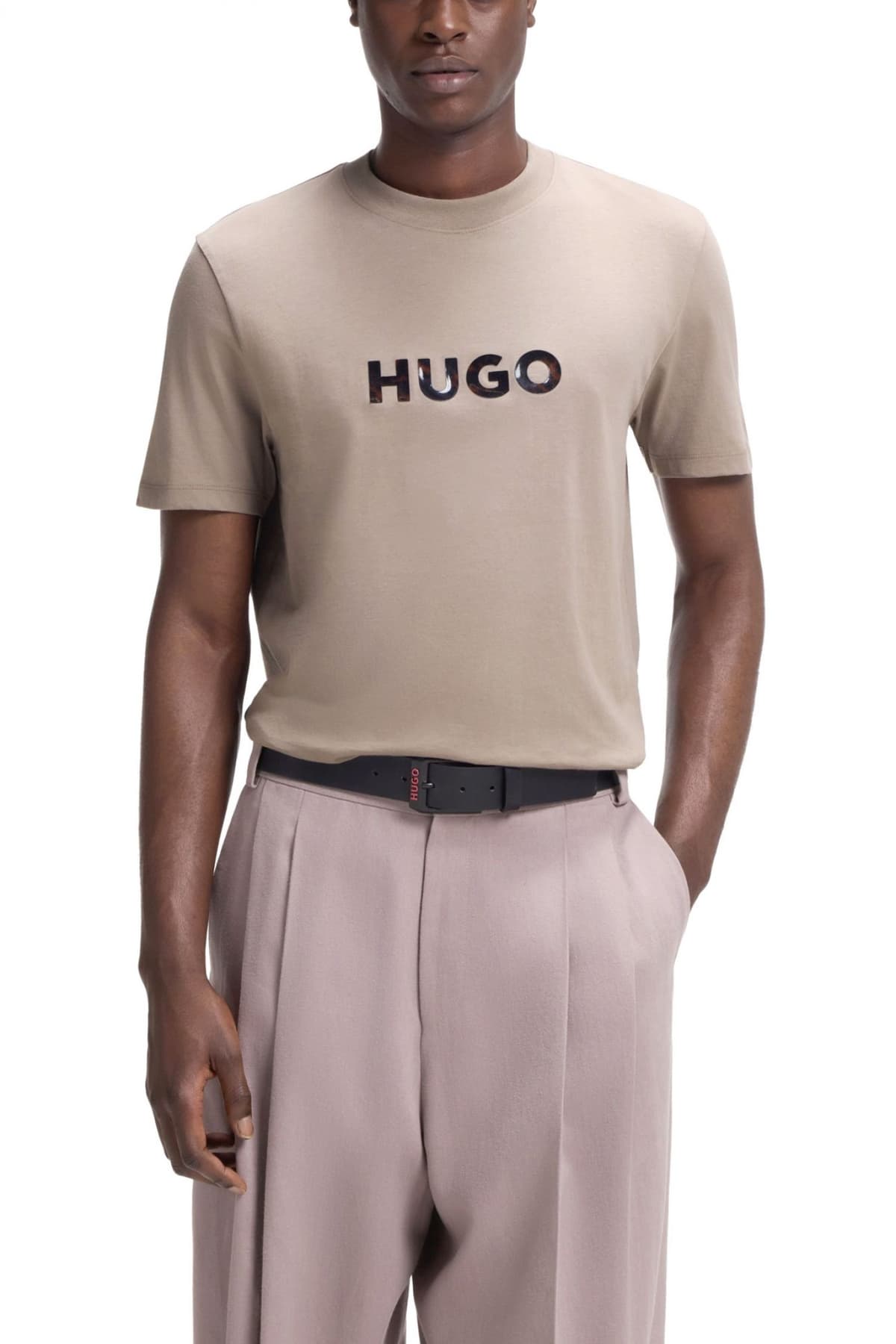Men's T-Shirts Hugo Gray