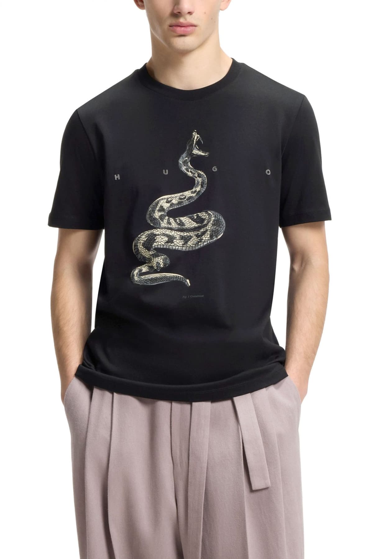 Ανδρικό Discorb T-shirt Μαύρο HUGO 50557672-001