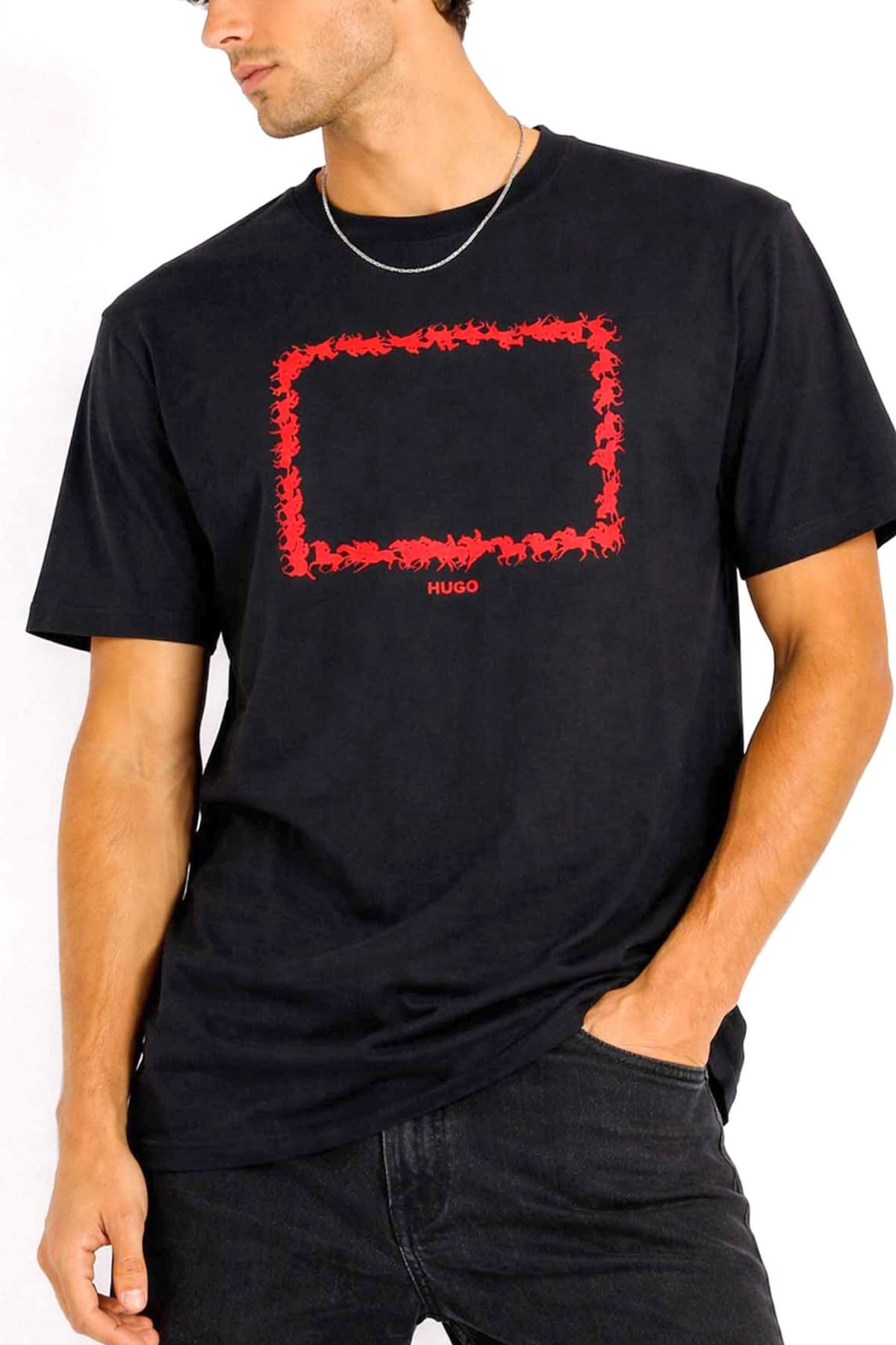 HUGO Κοντομάνικη T-shirt Duhorse