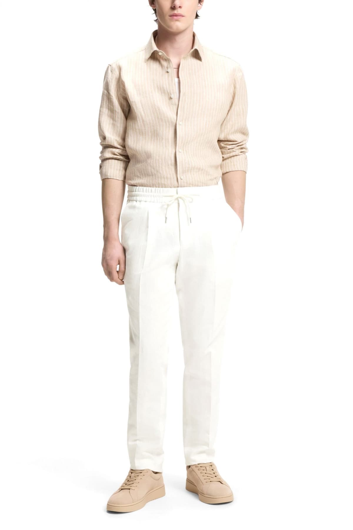 Men's Pants Hugo Ecru