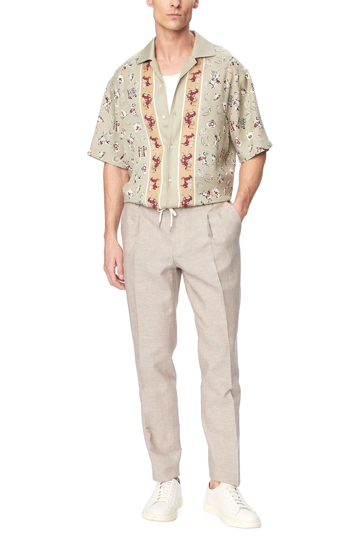 Men's Pants Hugo Ecru