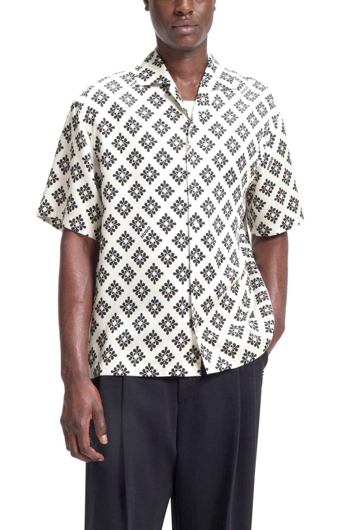 Men's Shirts Hugo Ecru