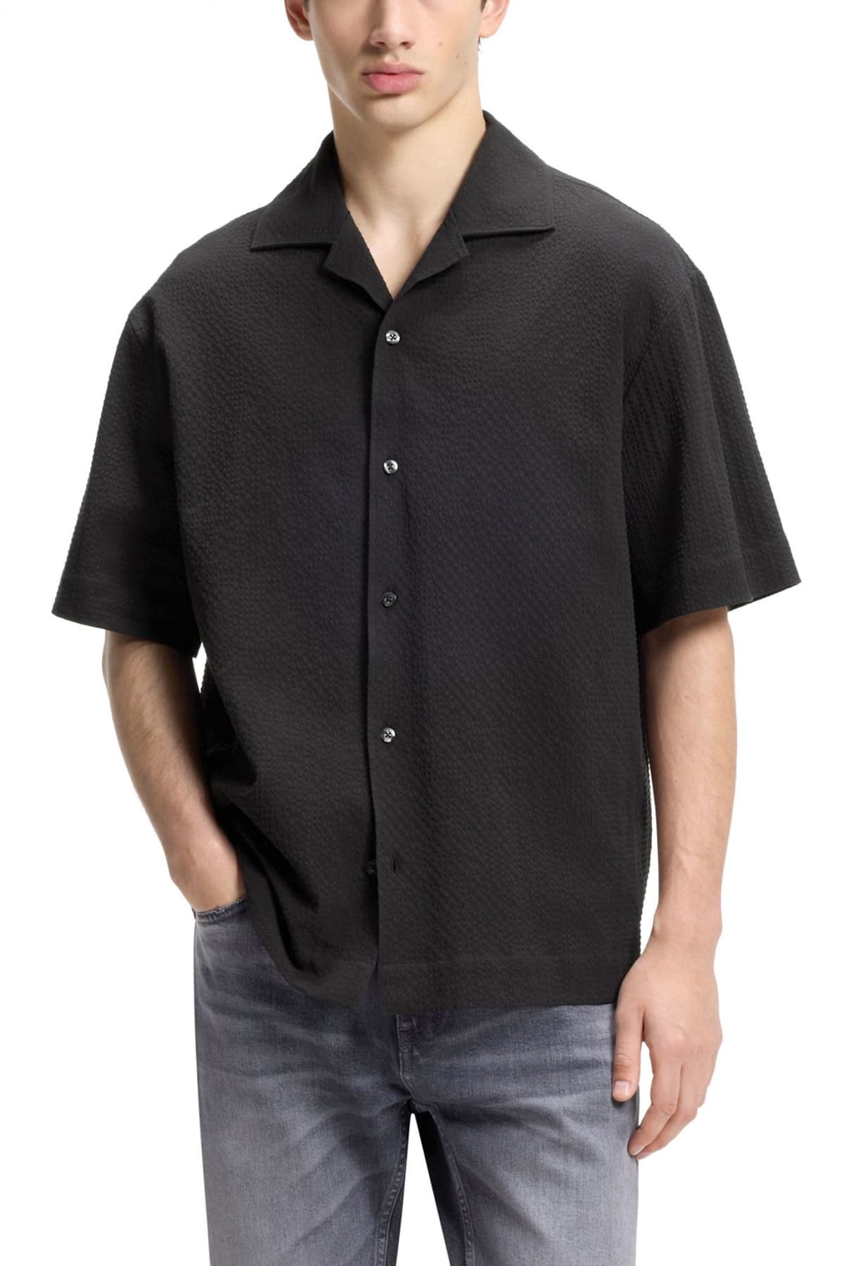 Men's Shirts Hugo Black