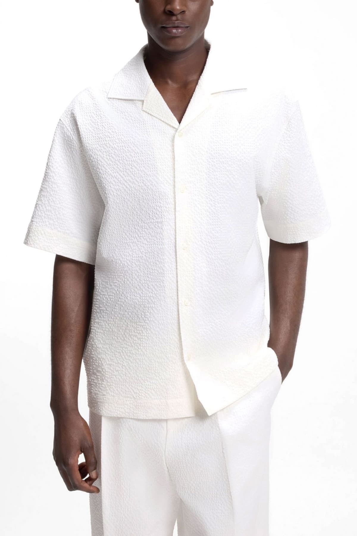 Men's Shirts Hugo Ecru