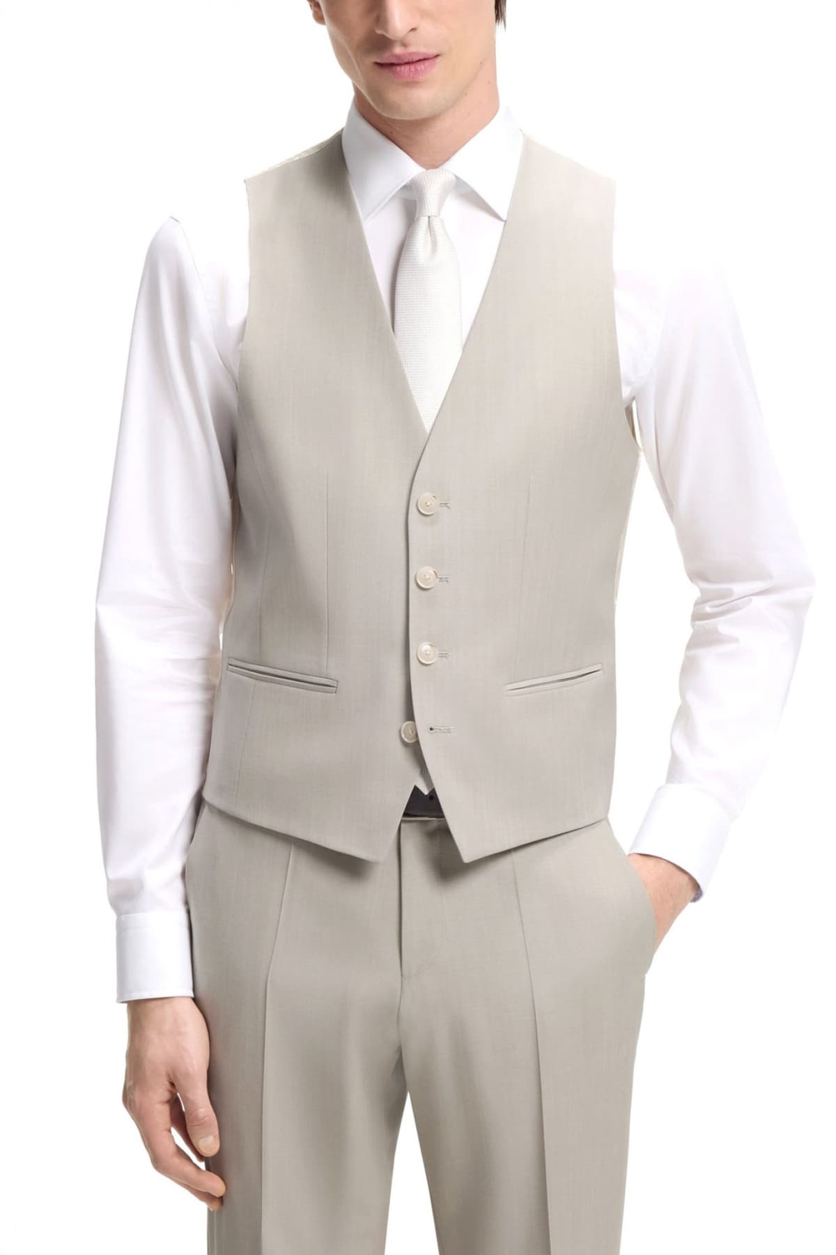 Men's Suits Boss Beige