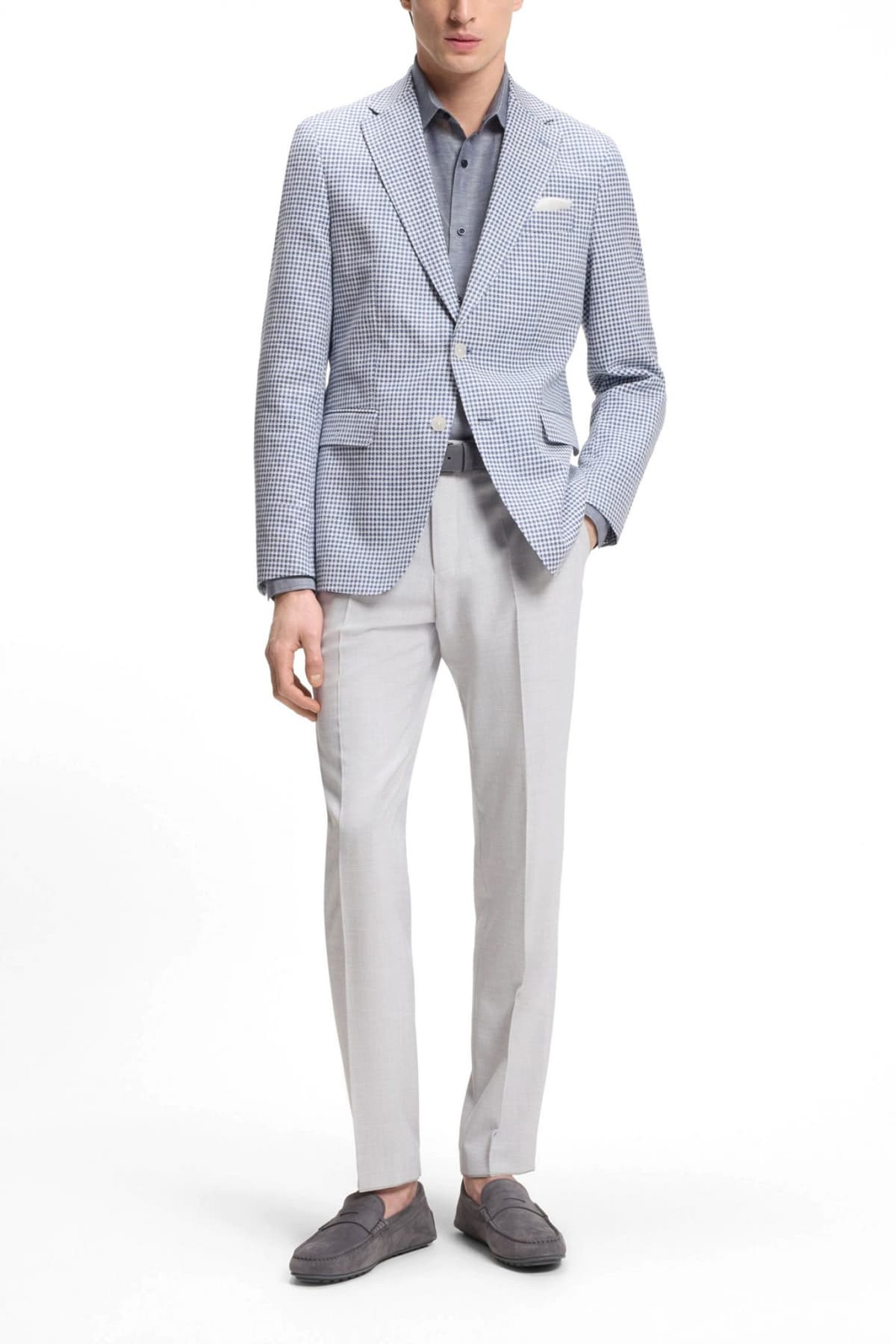 Men's Blazers Boss White