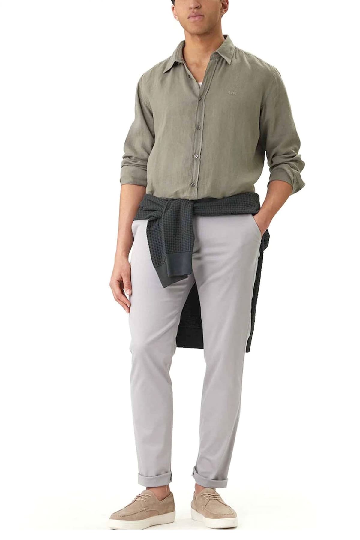 Men's Shirts Boss Khaki