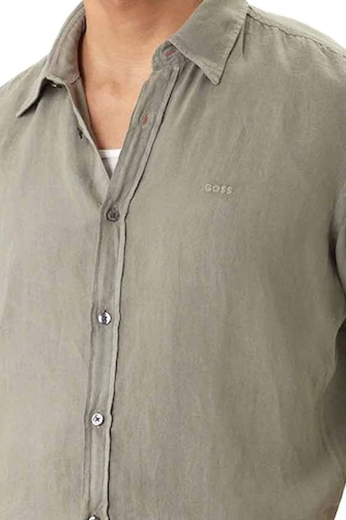 Men's Shirts Boss Khaki