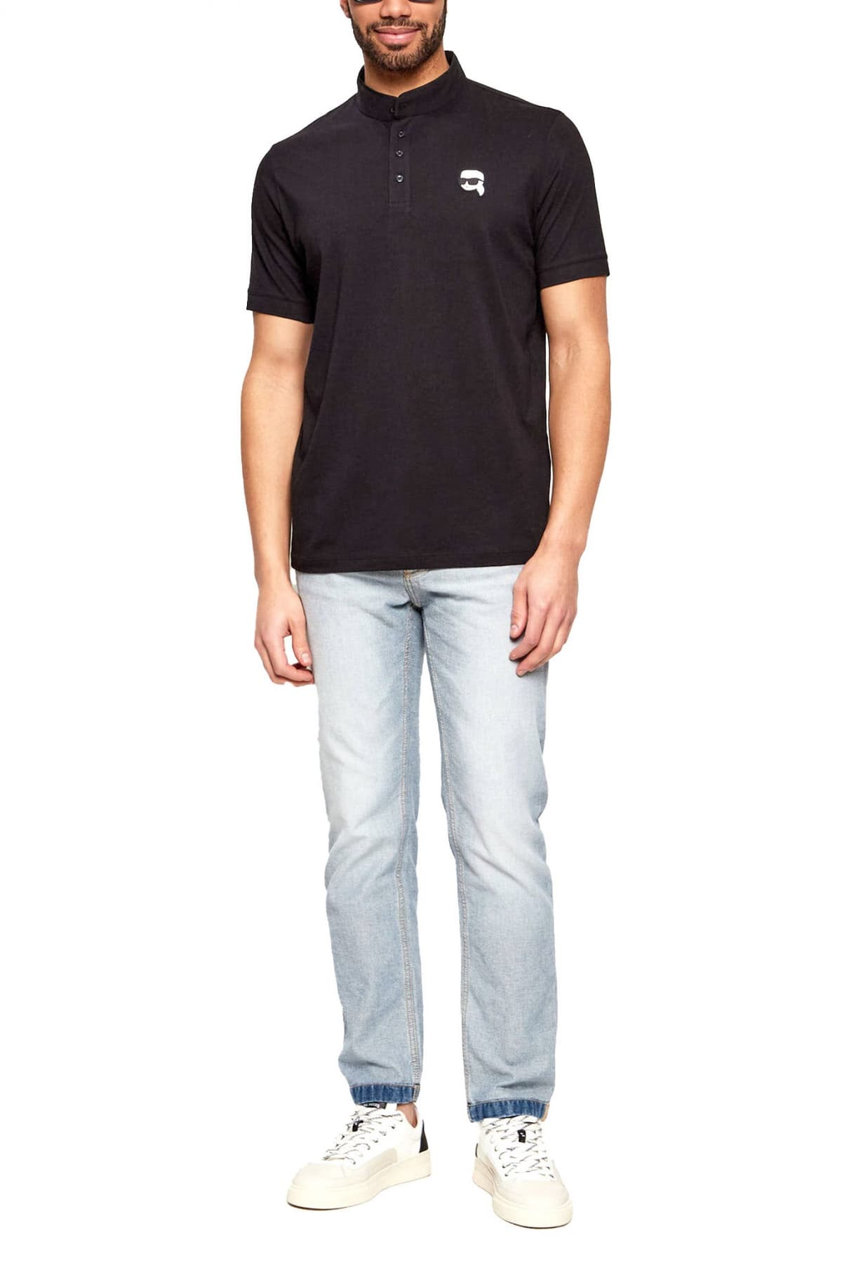 Men's Polo Shirts Karl Lagerfeld Black