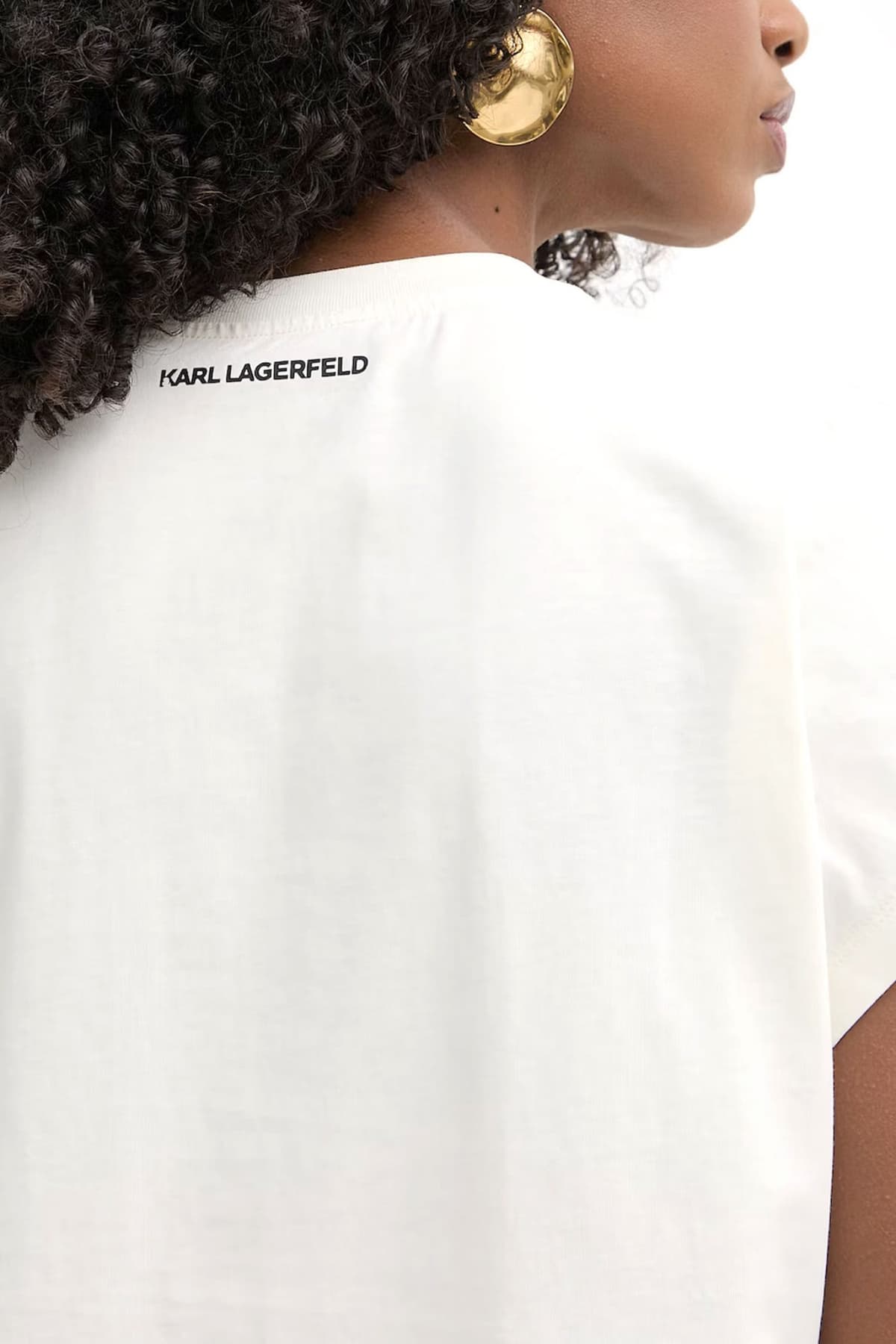 Women's T-Shirts Karl Lagerfeld Ecru