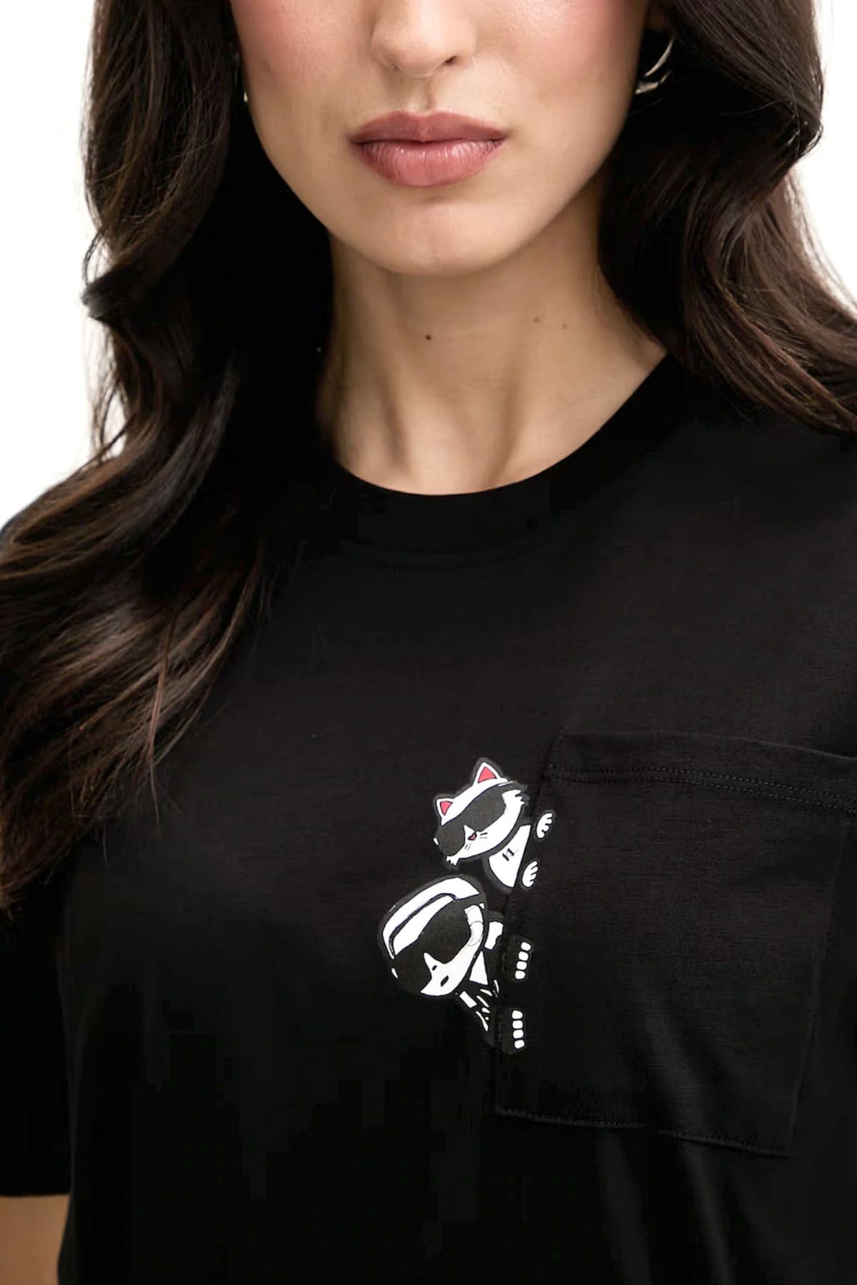 Women's T-Shirts Karl Lagerfeld Black