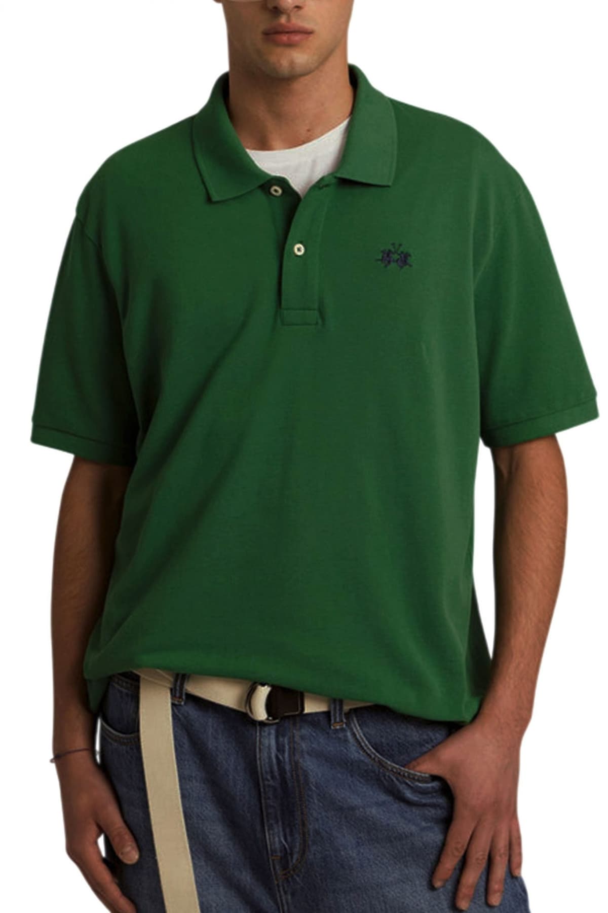 Men's Polo Shirts La Martina Green