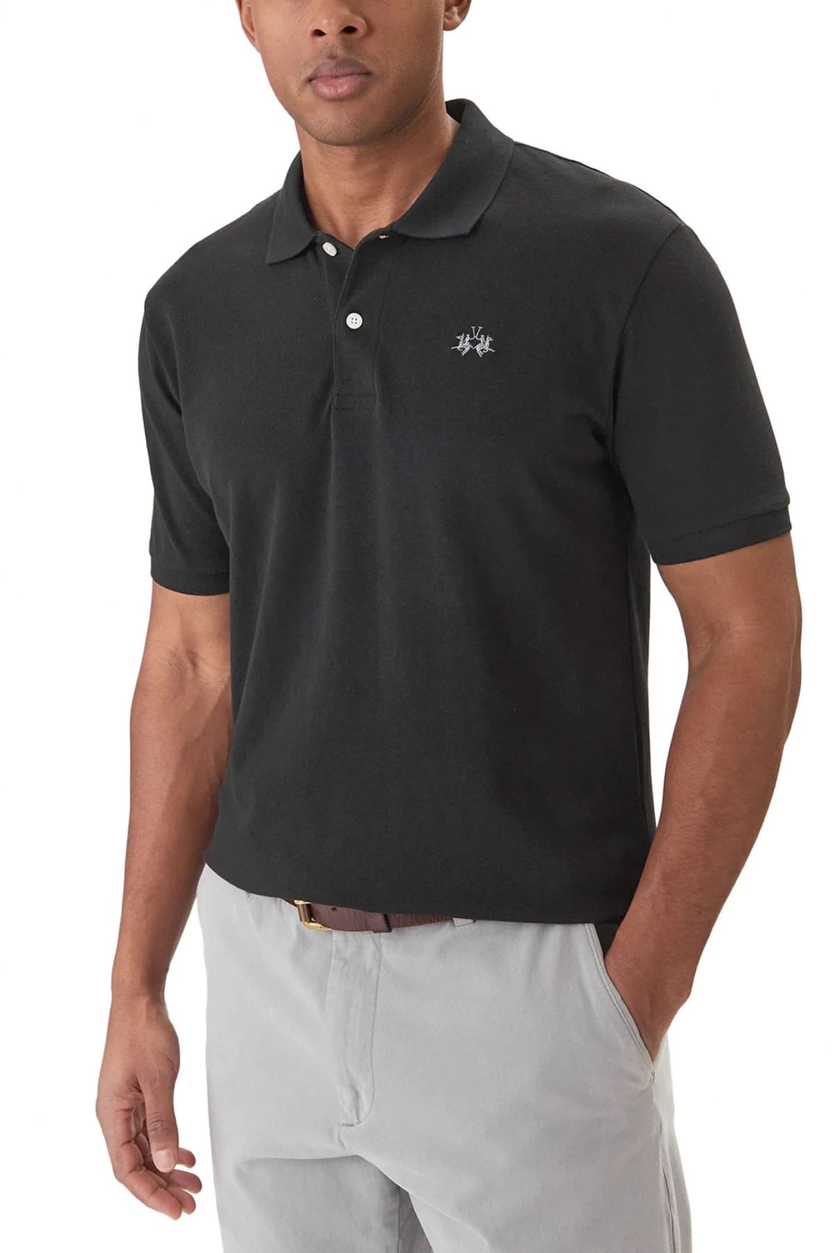 Men's Polo Shirts La Martina Black