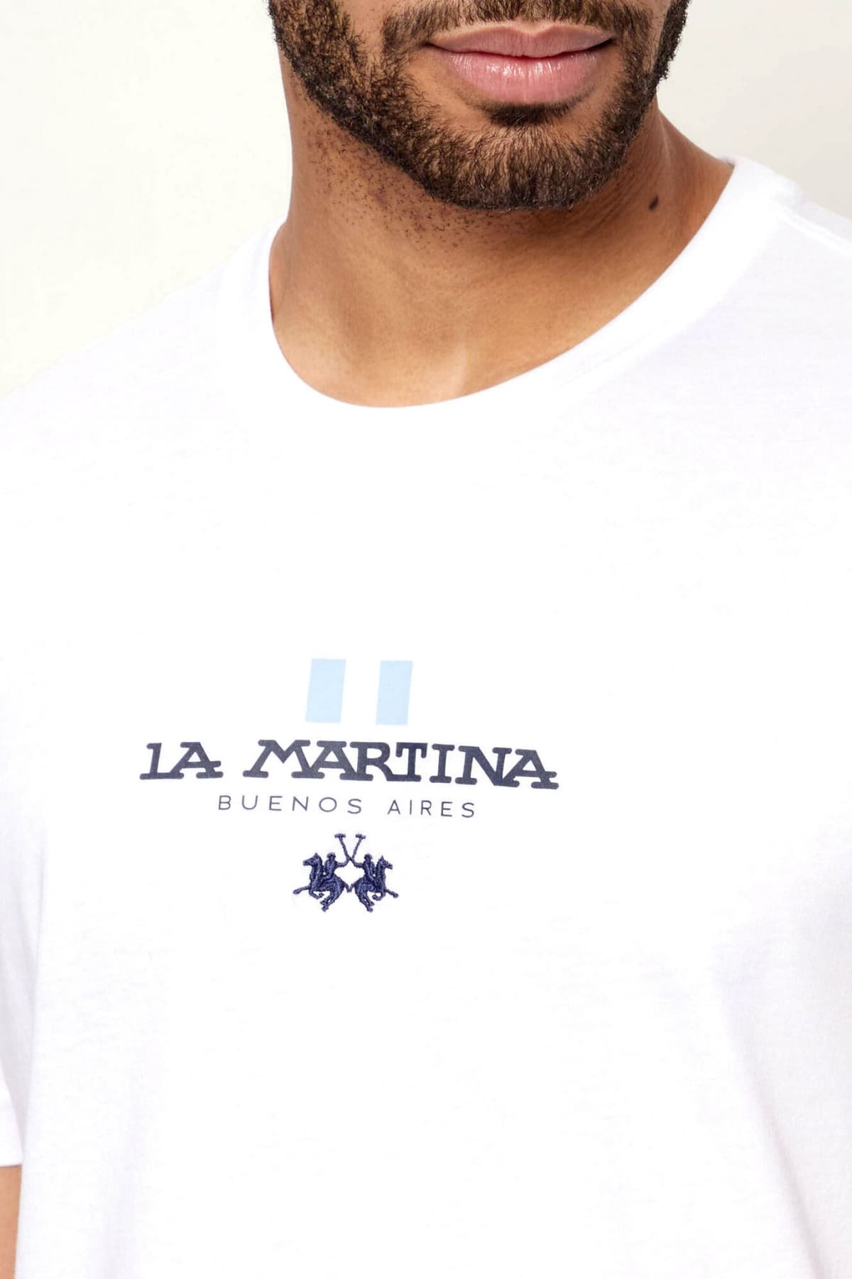 Men's T-Shirts La Martina White