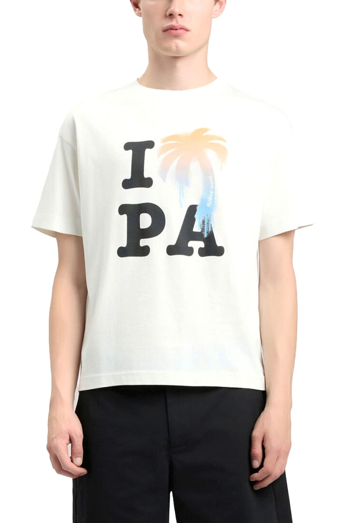 Men's T-Shirts Palm Angels Ecru