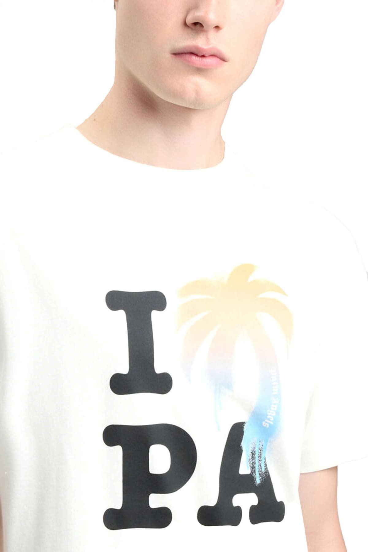 Men's T-Shirts Palm Angels Ecru