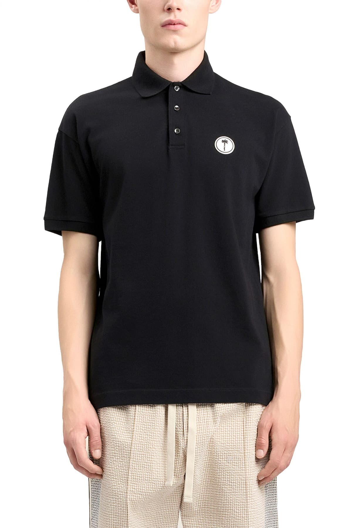 Men's Polo Shirts Palm Angels Black