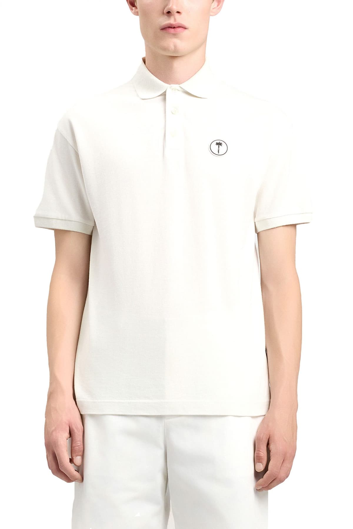 Men's Polo Shirts Palm Angels Ecru
