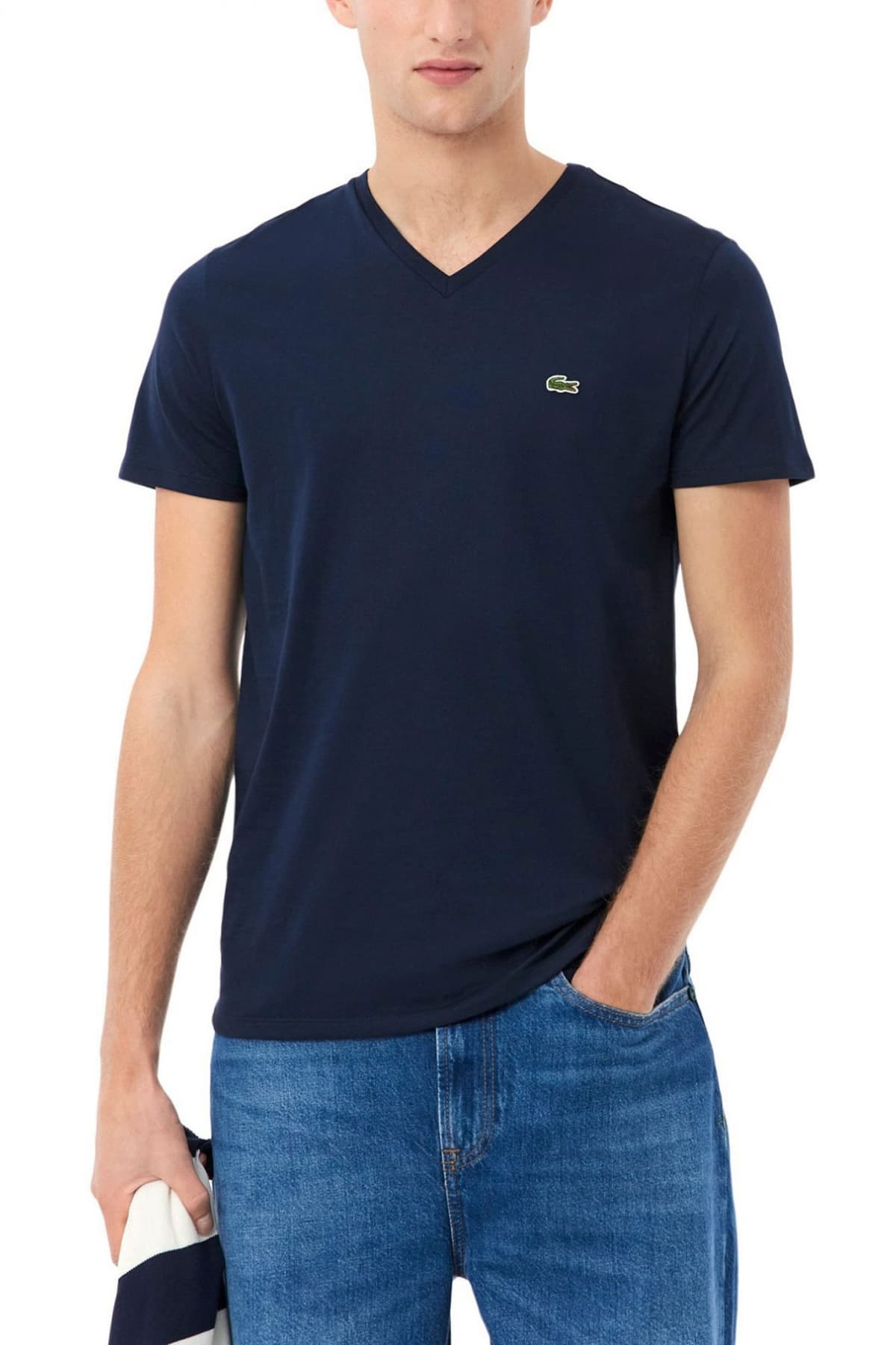 LACOSTE ΜΠΛΟΥΖΑ ΚΜ TEE-SHIRT 3TH6710-166 NavyBlue