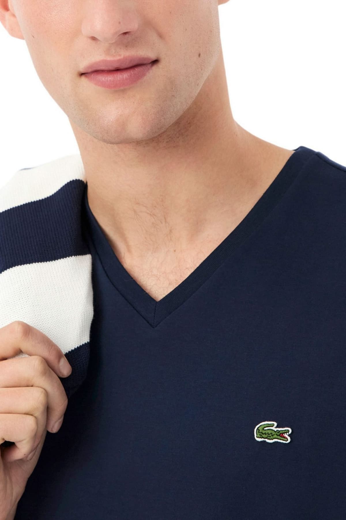 LACOSTE ΜΠΛΟΥΖΑ ΚΜ TEE-SHIRT 3TH6710-166 NavyBlue