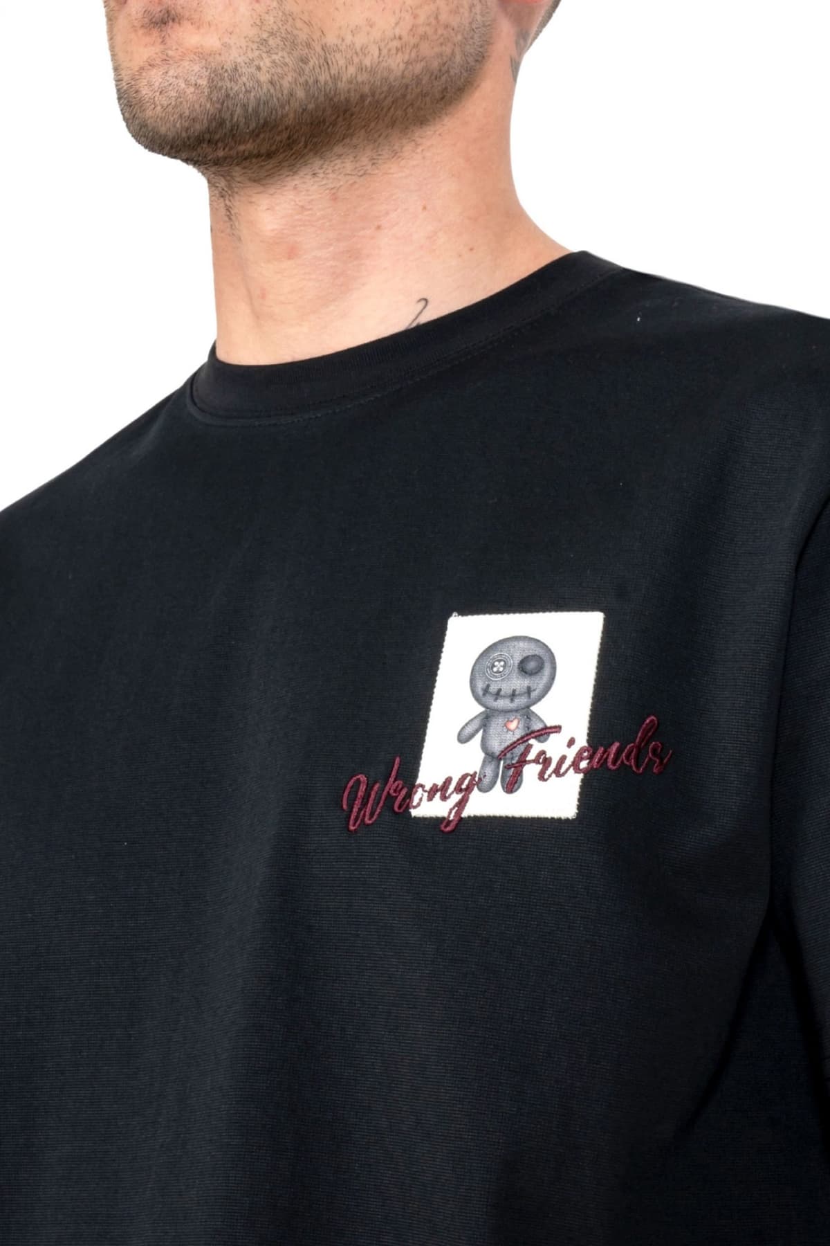 Men's T-Shirts Wrong Friends Black