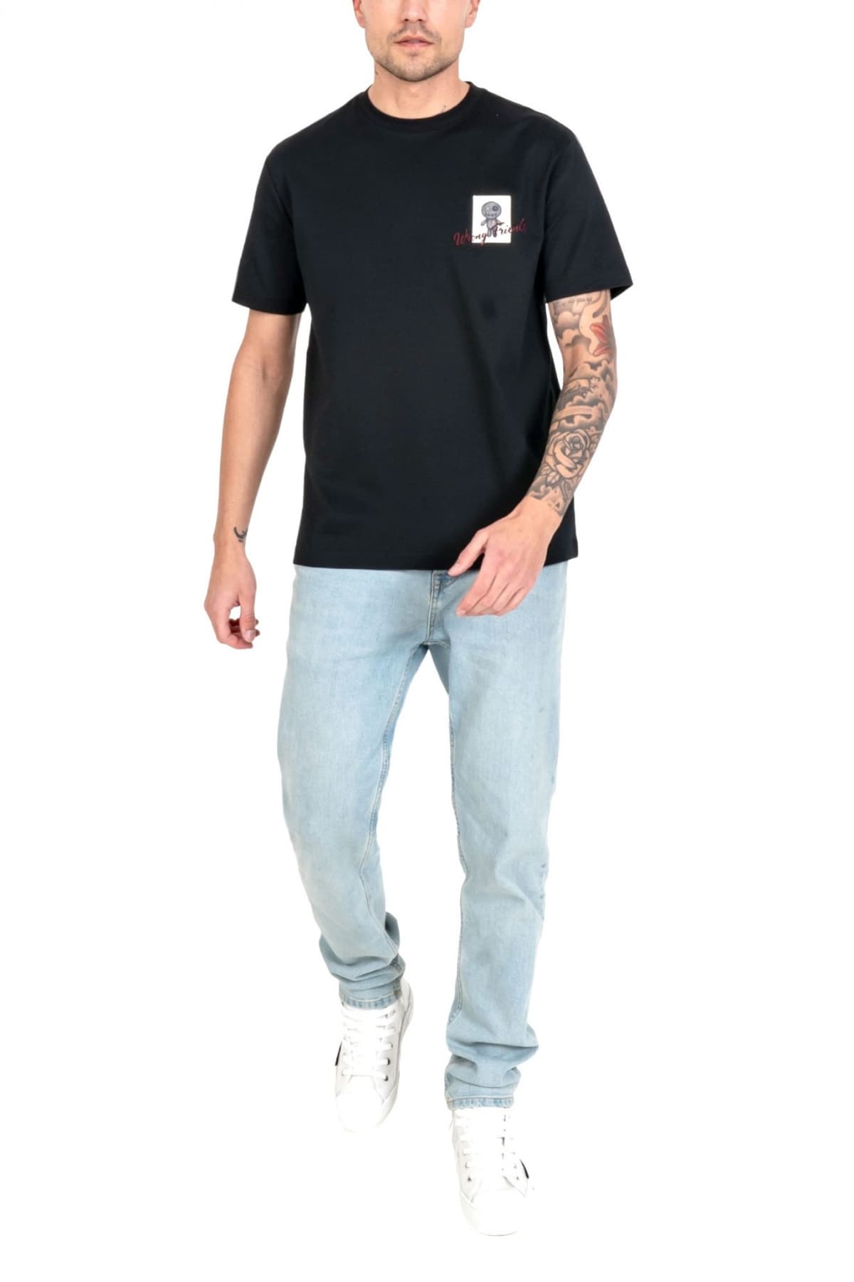 Men's T-Shirts Wrong Friends Black