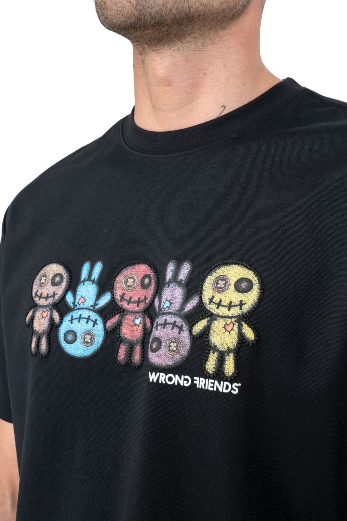 Men's T-Shirts Wrong Friends Black