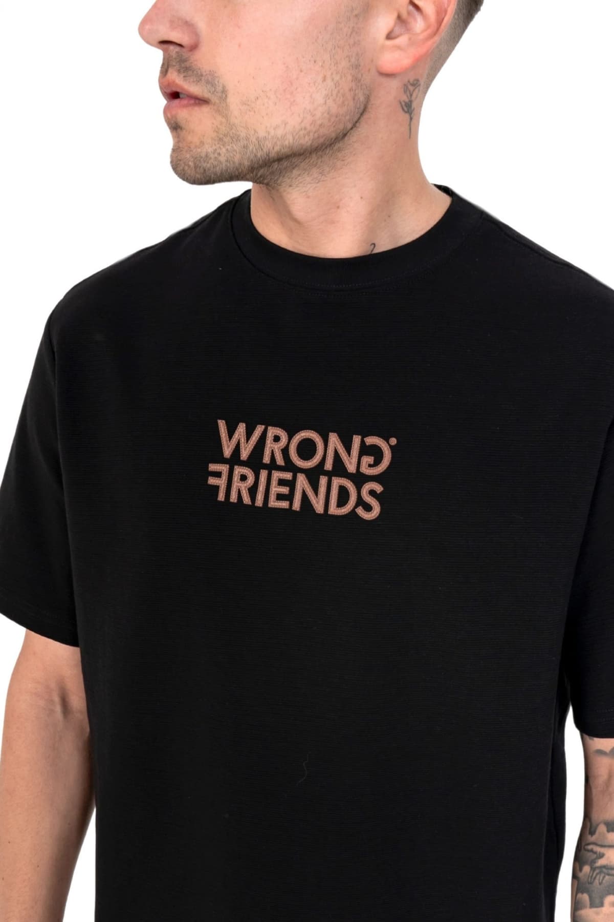 Men's T-Shirts Wrong Friends Black