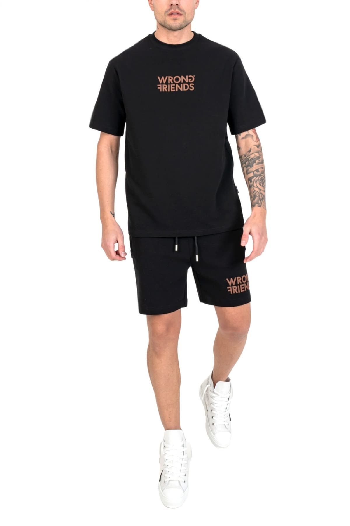 Men's T-Shirts Wrong Friends Black