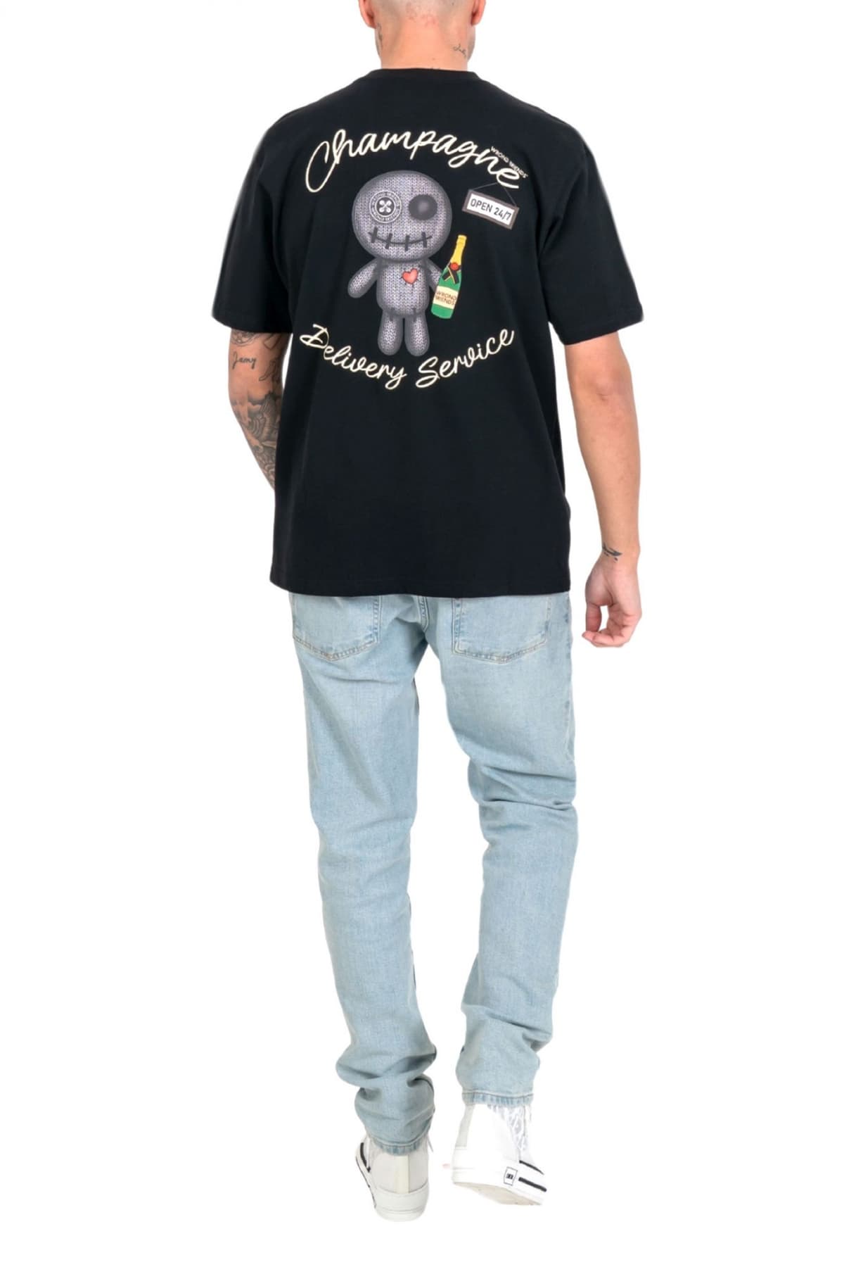 Men's T-Shirts Wrong Friends Black