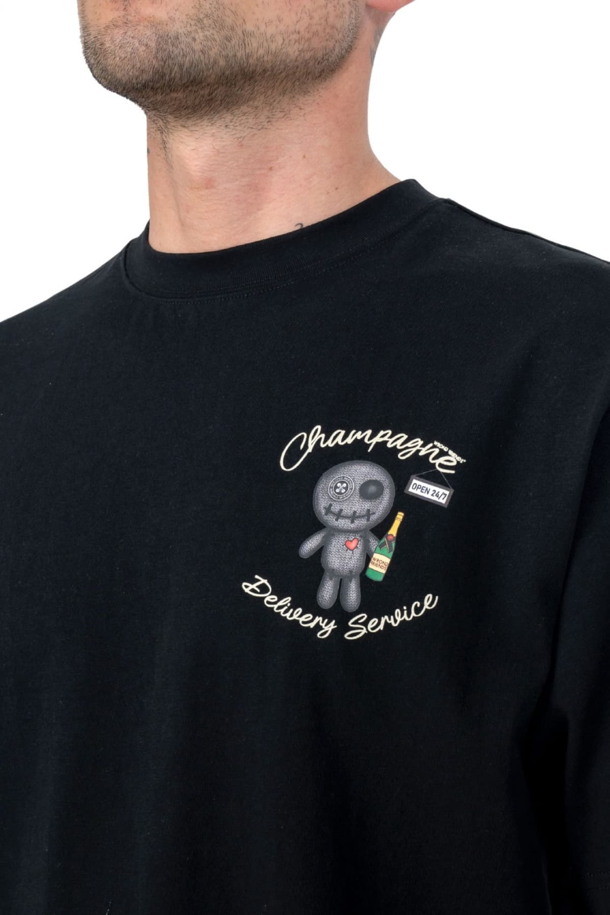 Men's T-Shirts Wrong Friends Black