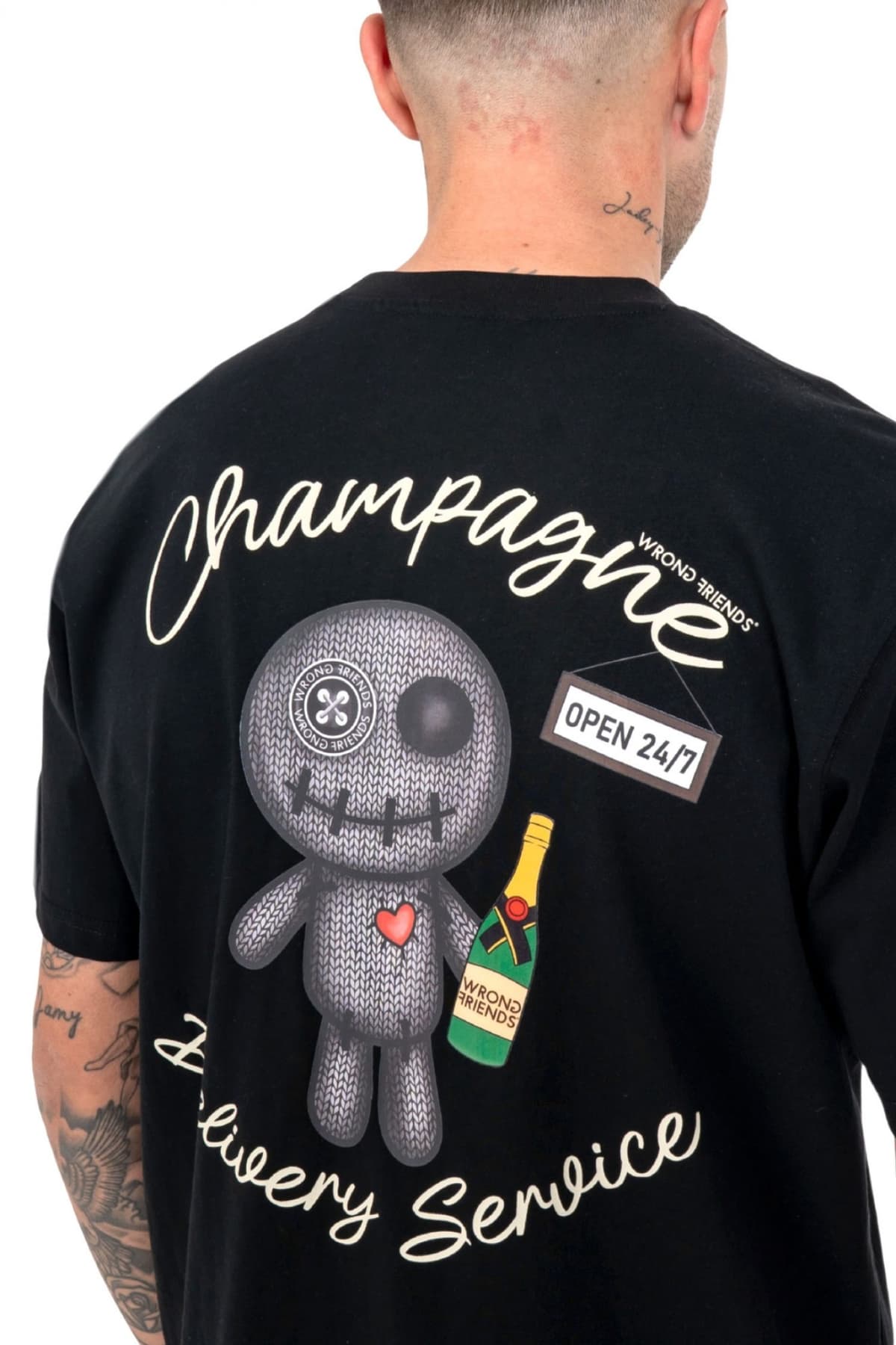 Men's T-Shirts Wrong Friends Black