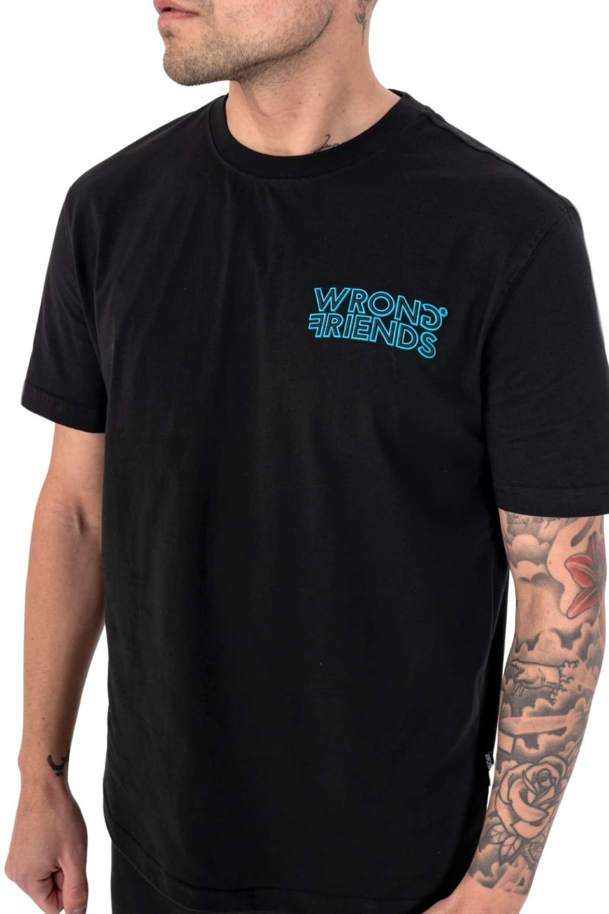 Men's T-Shirts Wrong Friends Black