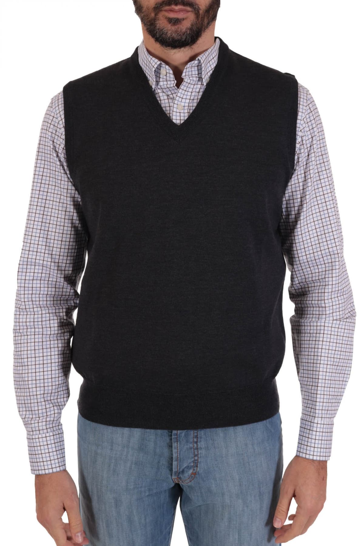 Men's Knitwear Loro Lusso Gray