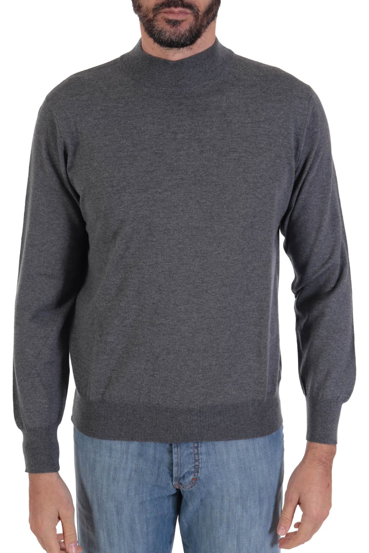 Men's Turtlenecks Loro Lusso Gray