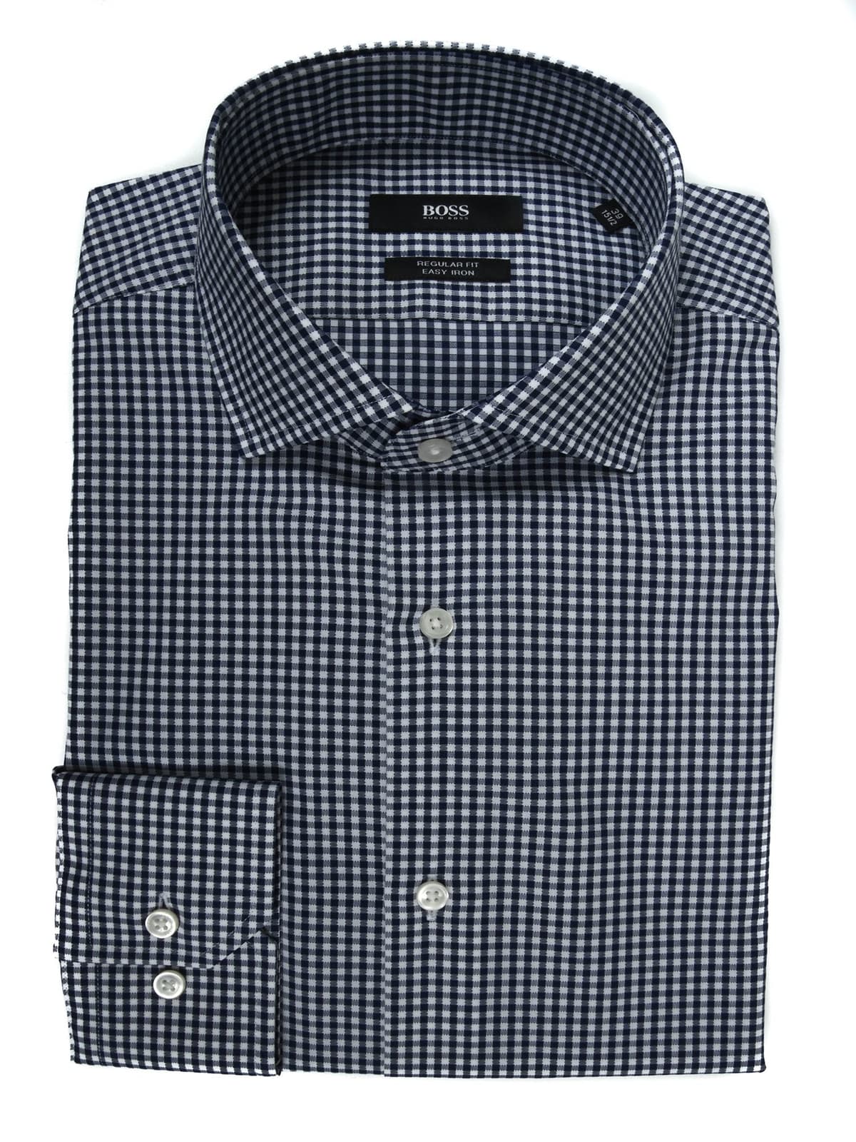 BOSS ΠΟΥΚΑΜΙΣΟ REGULAR FIT EASY IRON ΚΑΡΩ GORDON ΜΠΛΕ