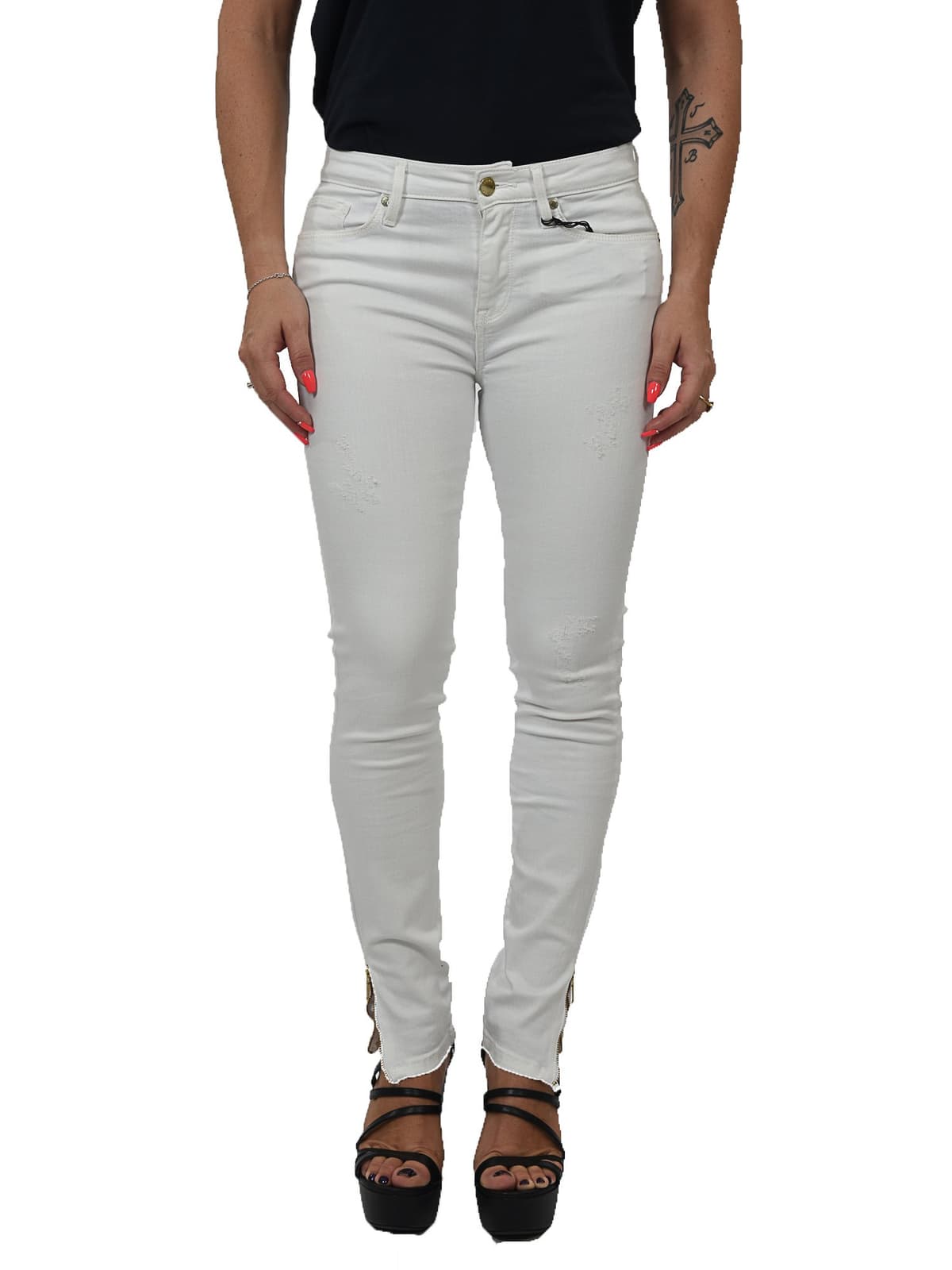 TOMMY HILFIGER COMO RW ANKLE HILARY ΠΑΝΤΕΛΟΝΙ JEANS ΦΕΡΜΟΥΑΡ ΑΣΤΡΑΓΑΛΟ ΛΕΥΚΟ