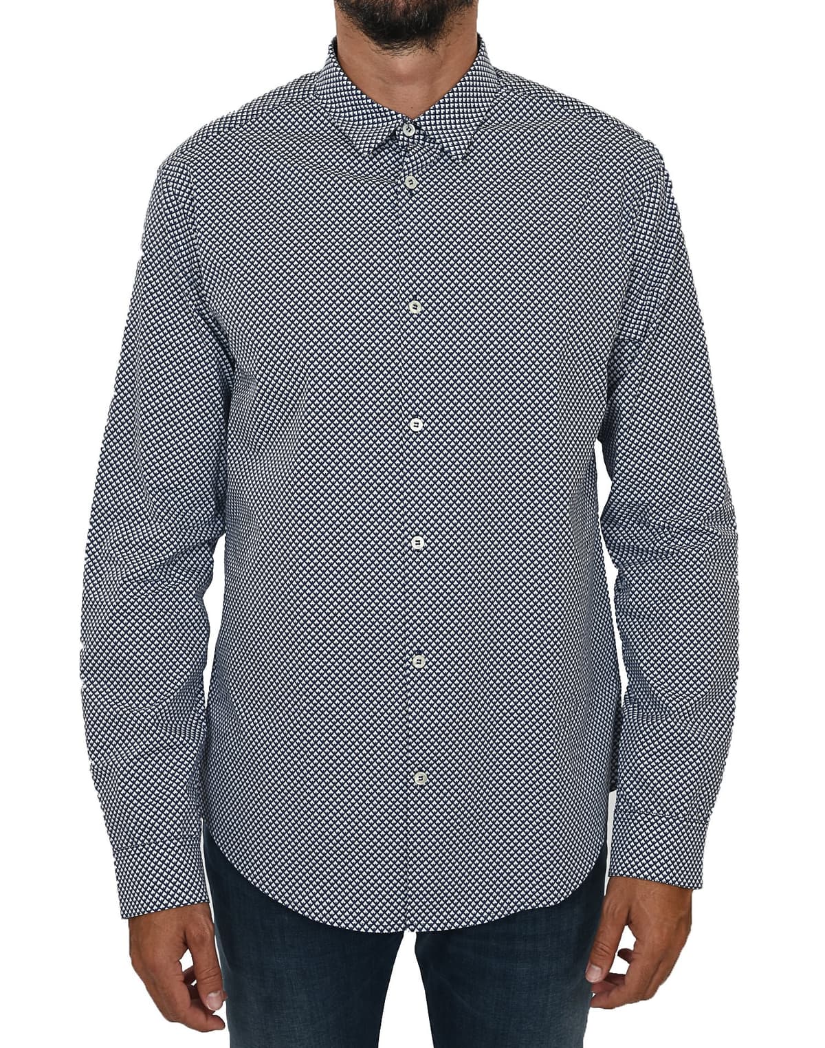 Men's Shirts Emporio Armani Blue