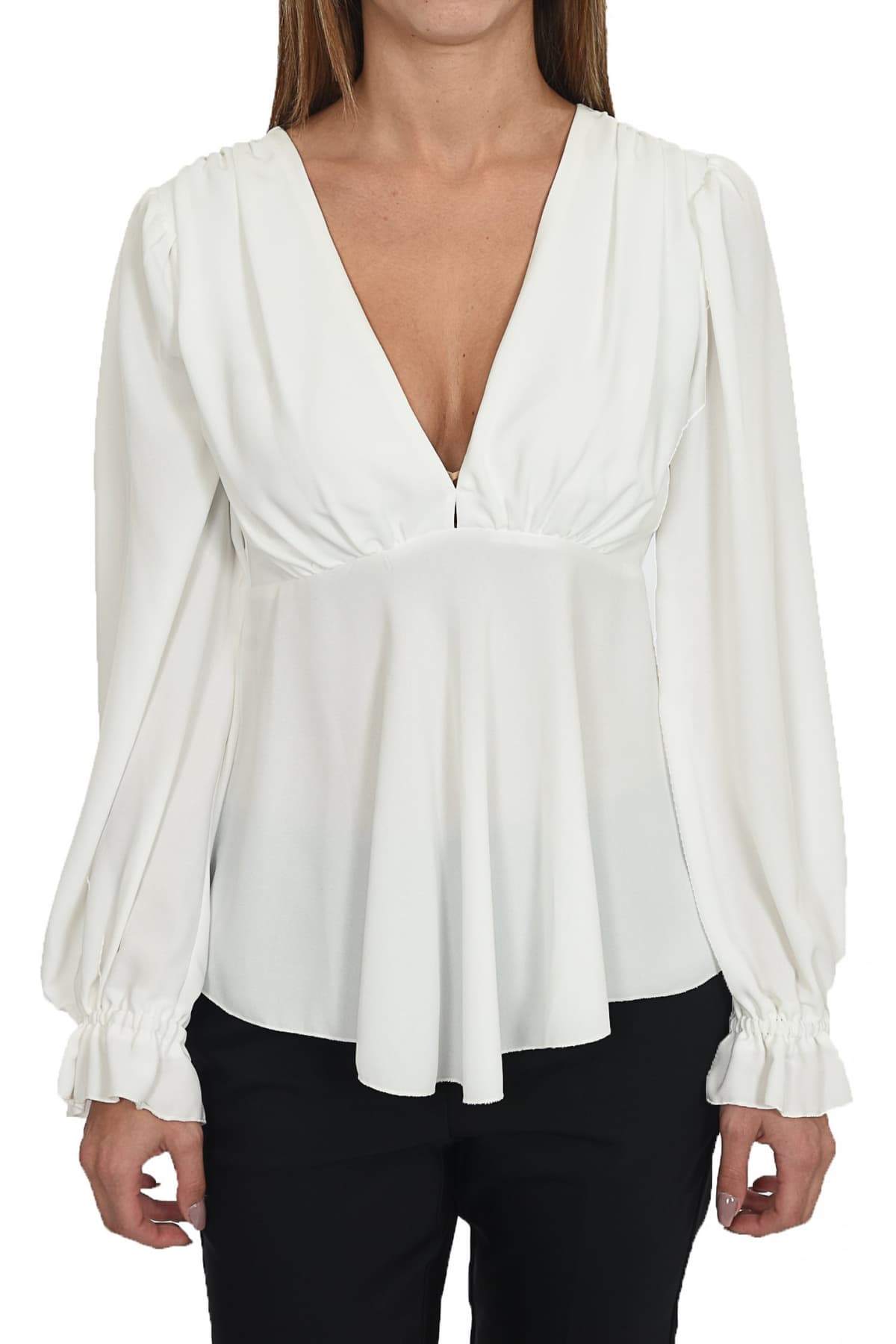 TWENTY ΠΟΥΚΑΜΙΣΑ ΜΜ V-NECK ΥΠΟΛΕΥΚΟ