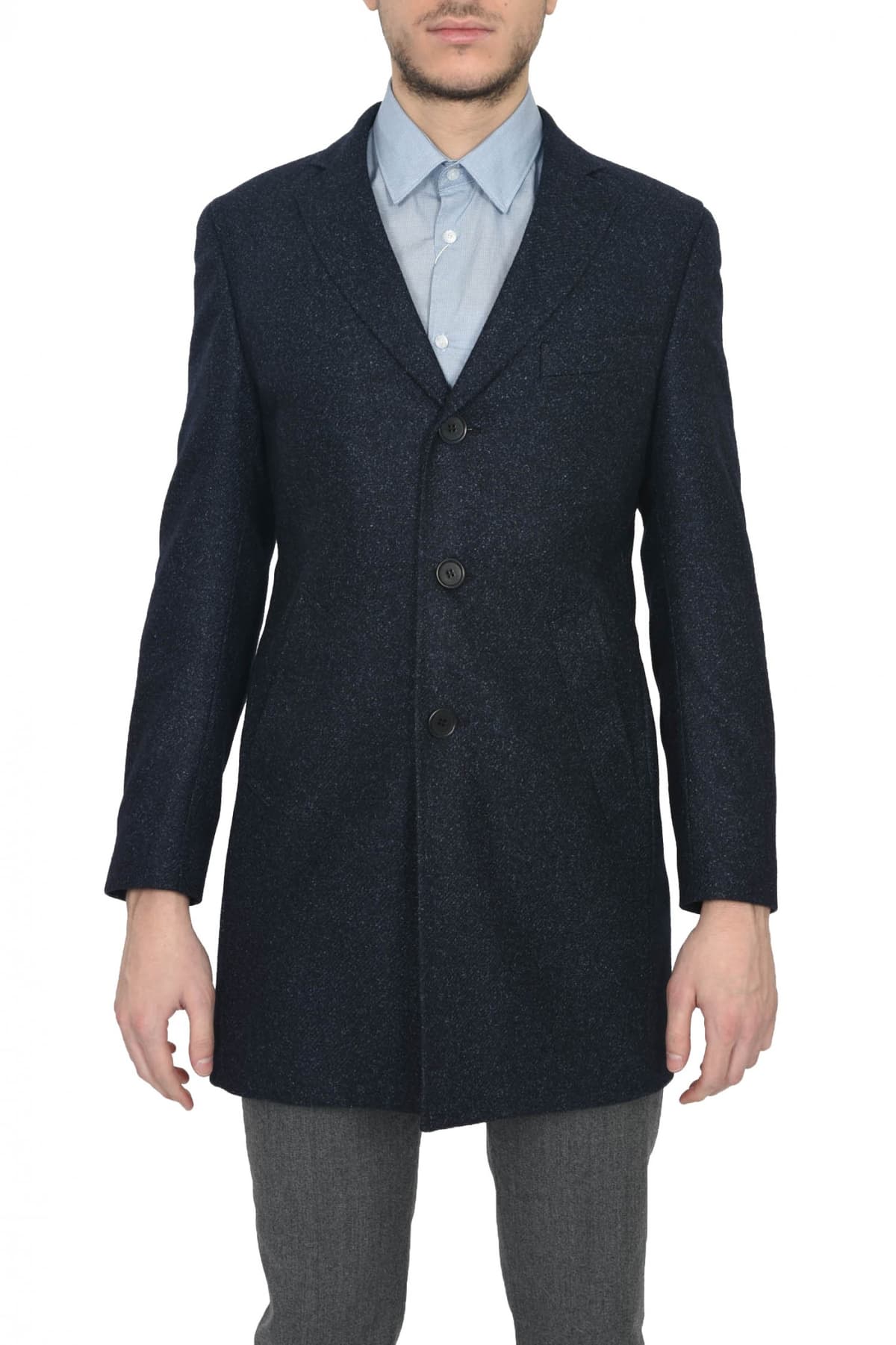 TOM FRANK ΠΑΛΤΟ ΜΙΚΡΟΣΧΕΔΙΟ ΜΑΥΡΟ